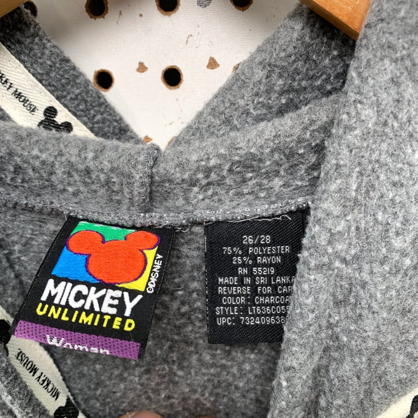 Mickey Unlimited Vintage Mickey Unlimited Hoodie Sweatshirt Womens 4XL 26/28 Fleece Embroidered Beige Size XXL / US 16-18 / IT 52-54 - 3 Thumbnail
