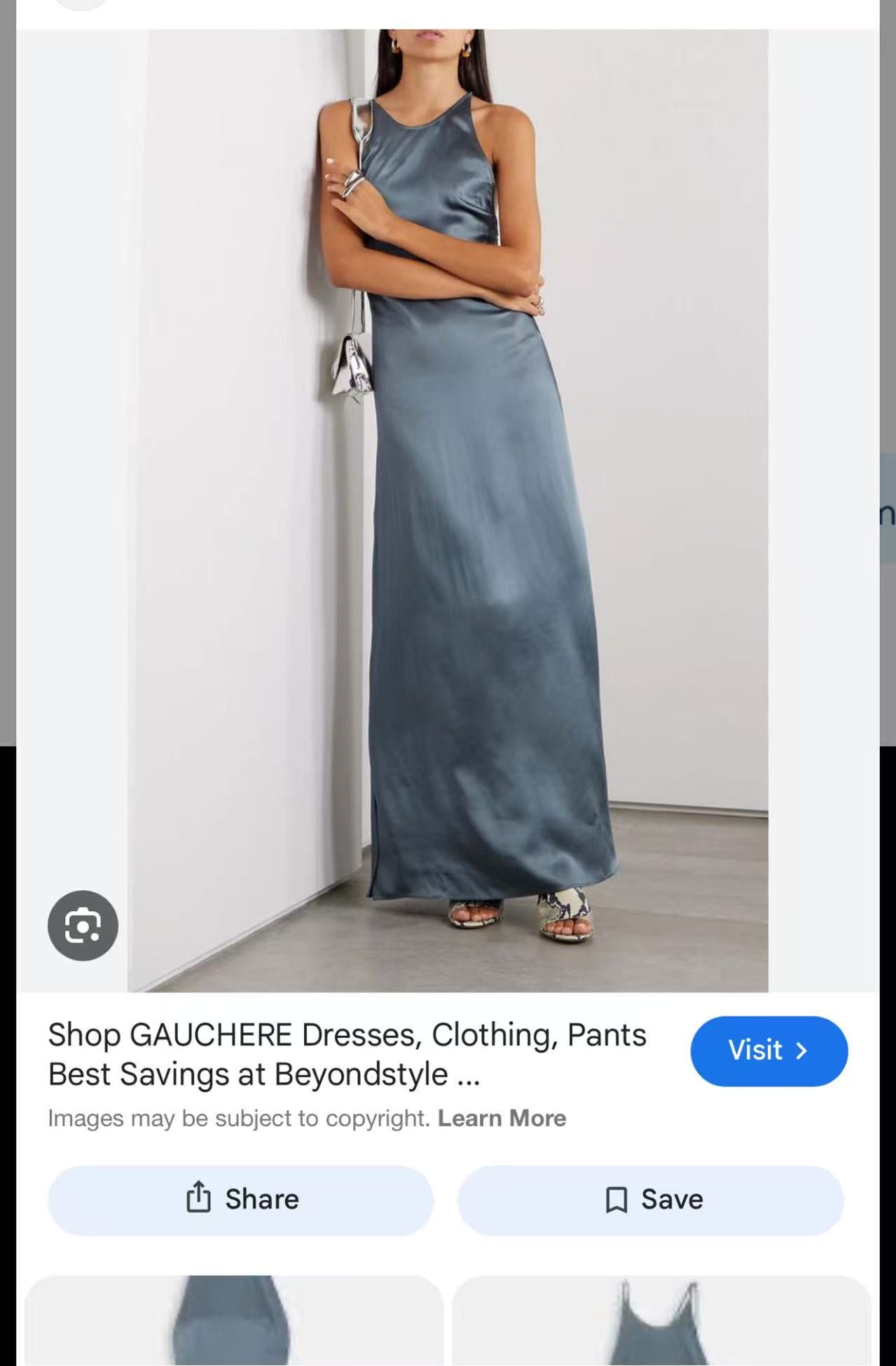 Other Satin Maxi Dress in Antracite Size XS / US 0-2 / IT 36-38 - 1 Thumbnail