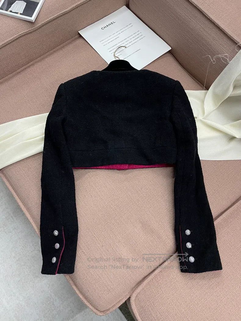 Chanel Chanel Black diamond button short jacket Size XXS / US 00 / IT 34 - 3 Thumbnail