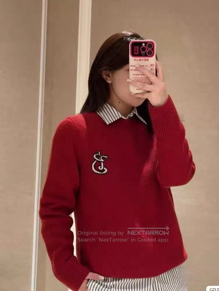 Burberry Burberry Red Logo Sweater Limited Edition. Size XS / US 0-2 / IT 36-38 - 5 Thumbnail