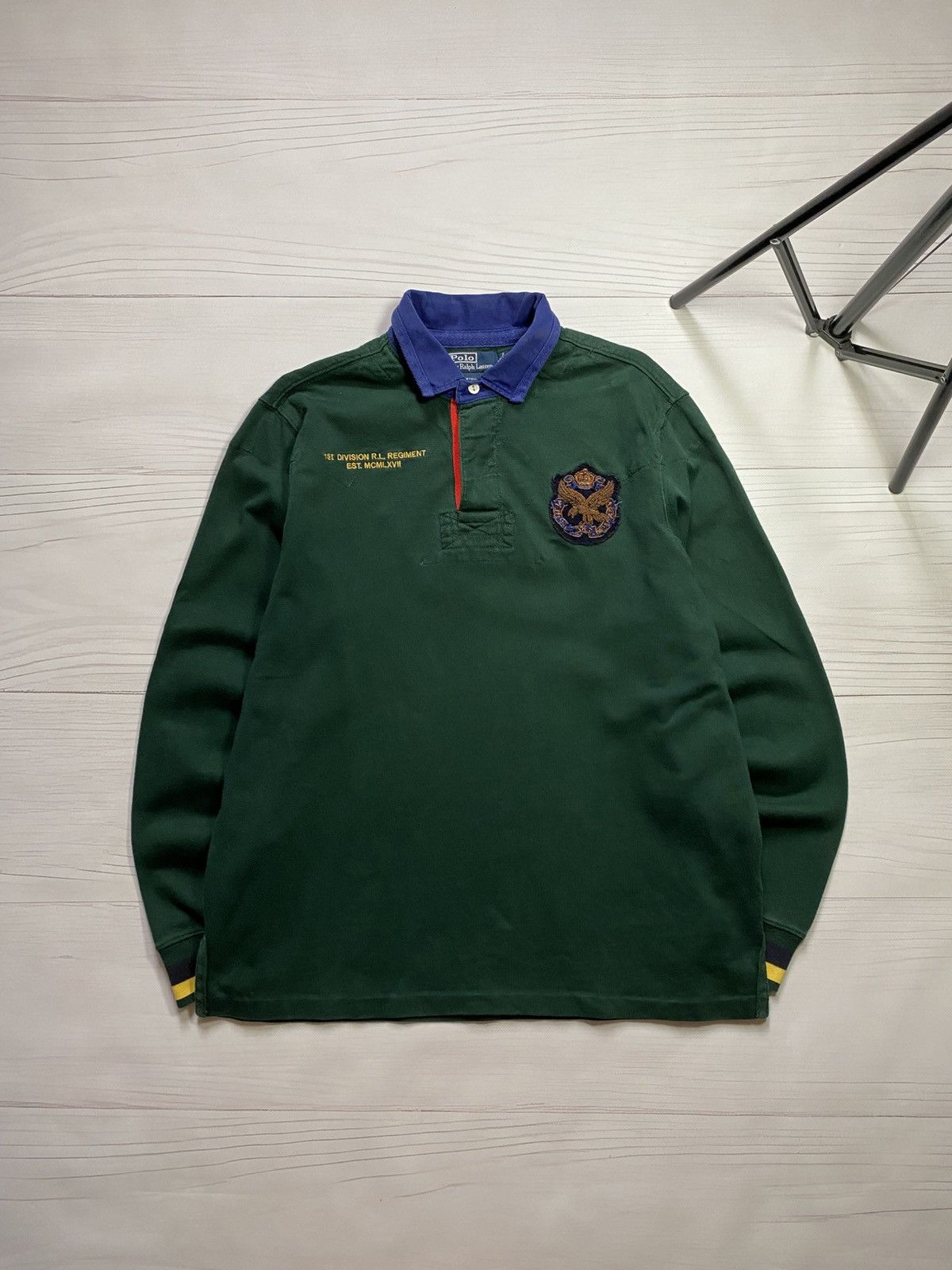 Polo Ralph Lauren Vintage Polo Ralph Lauren rugby longsleeve t shirt Size US L / EU 52-54 / 3 - 1 Thumbnail