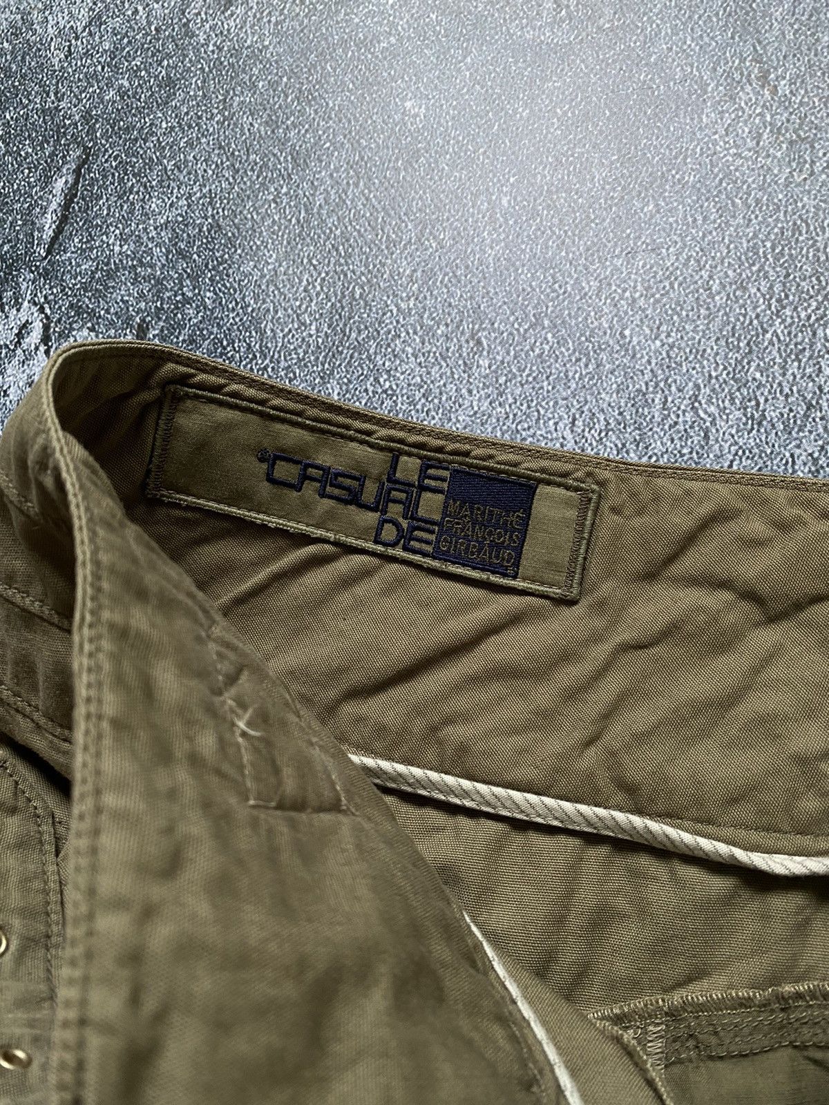 Marithe + Francois Girbaud M+FG Army Green Utility Belted Y2K Techwear Bubble Skirt Size 28" / US 6 / IT 42 - 12 Thumbnail