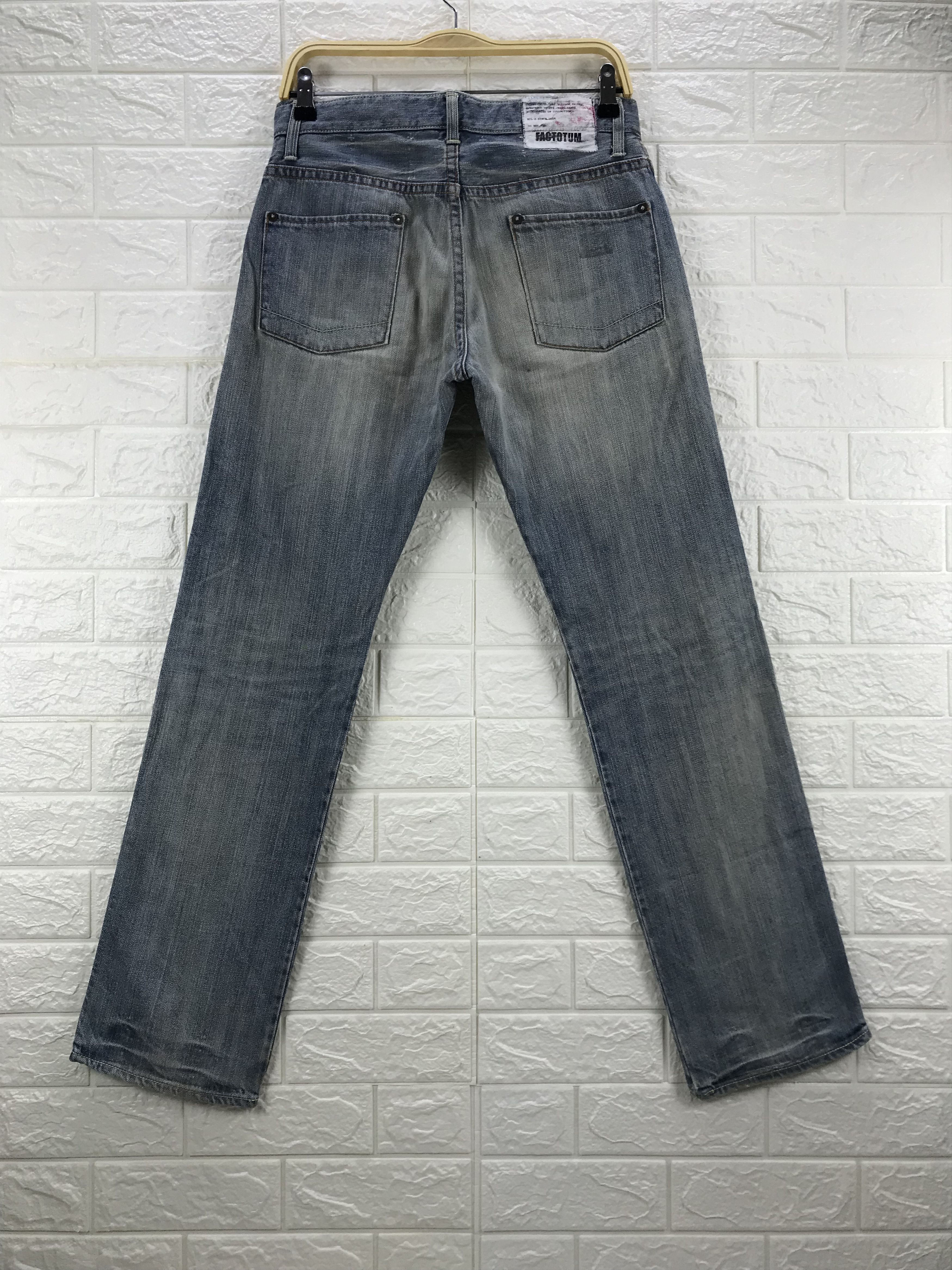 FACTOTUM Vintage Factotum Japanese Faded Blue Jeans Size US 31 - 5 Thumbnail