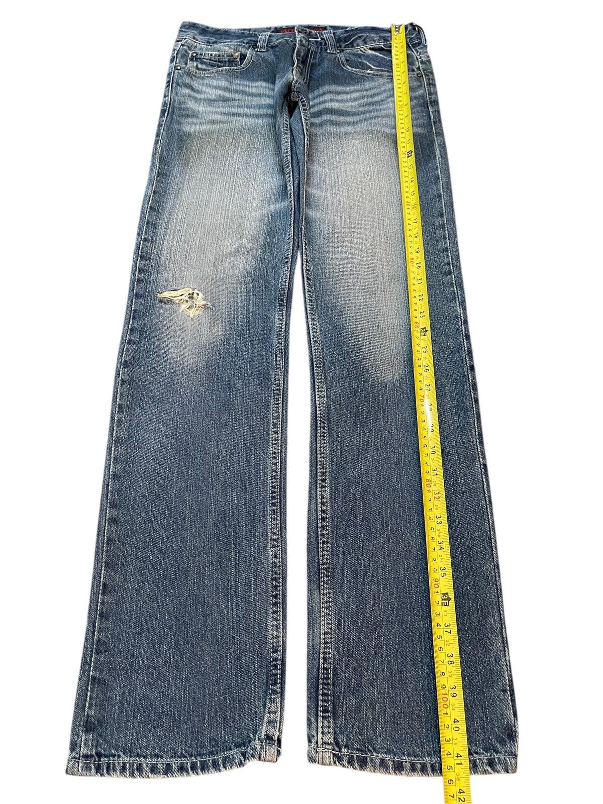Vintage Japanese Brand Faded Distress Style Jeans