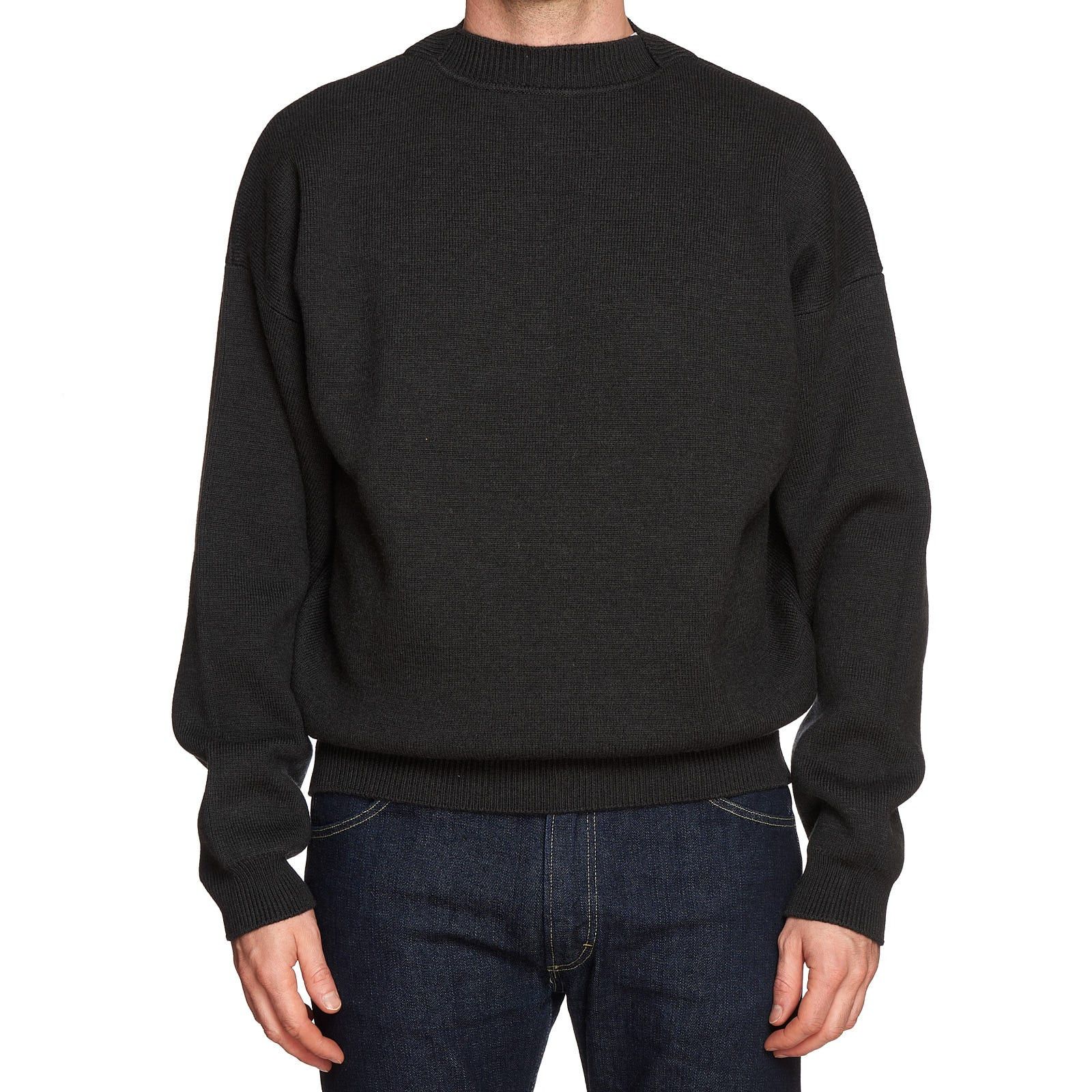 Fear of God FEAR OF GOD Heather Black Virgin Wool Knit Crewneck Sweater Size US L / EU 52-54 / 3 - 1 Thumbnail