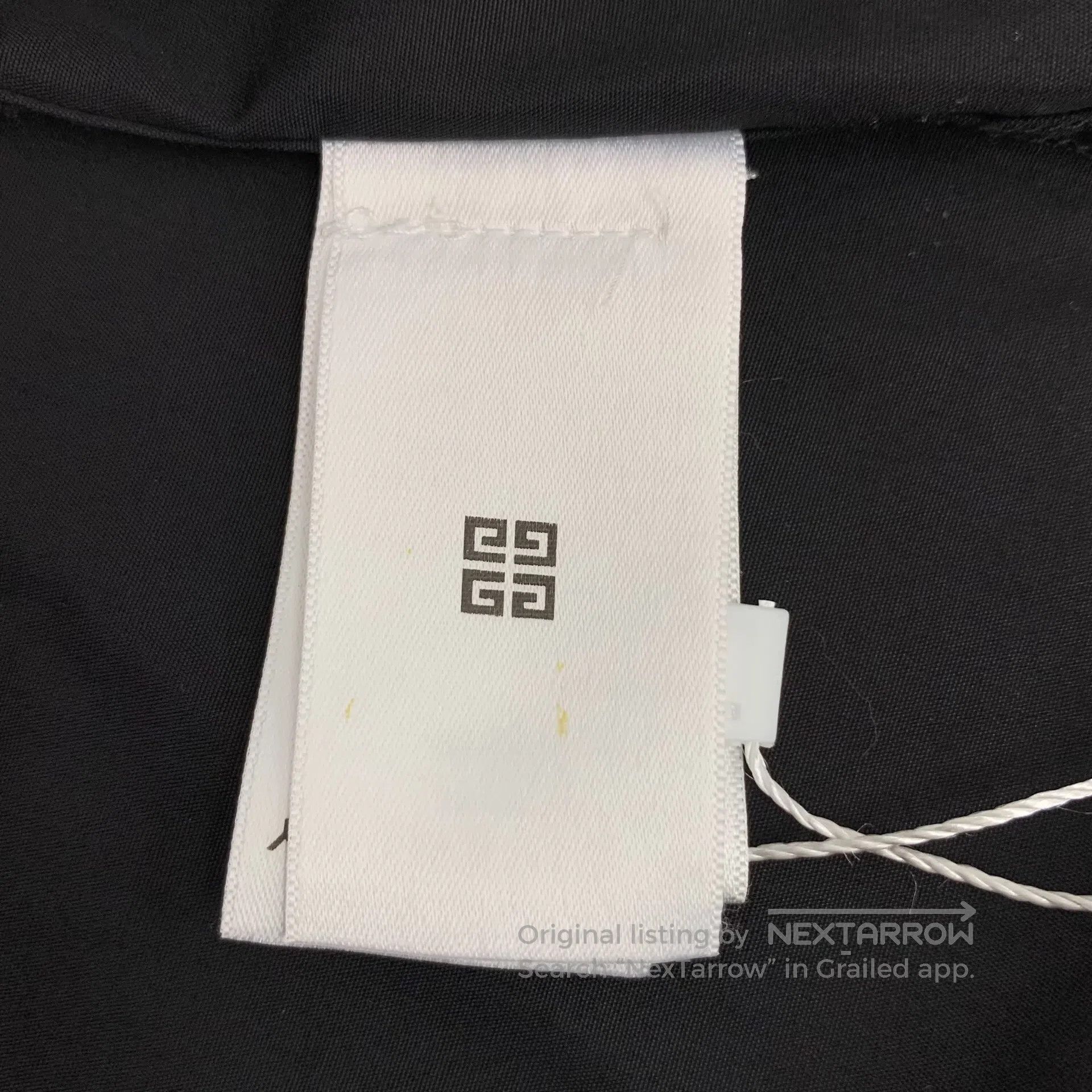 Giorgio Armani Giorgio Armani Black Logo Letter Printed Cotton Lapel Long Size XS / US 0-2 / IT 36-38 - 8 Thumbnail