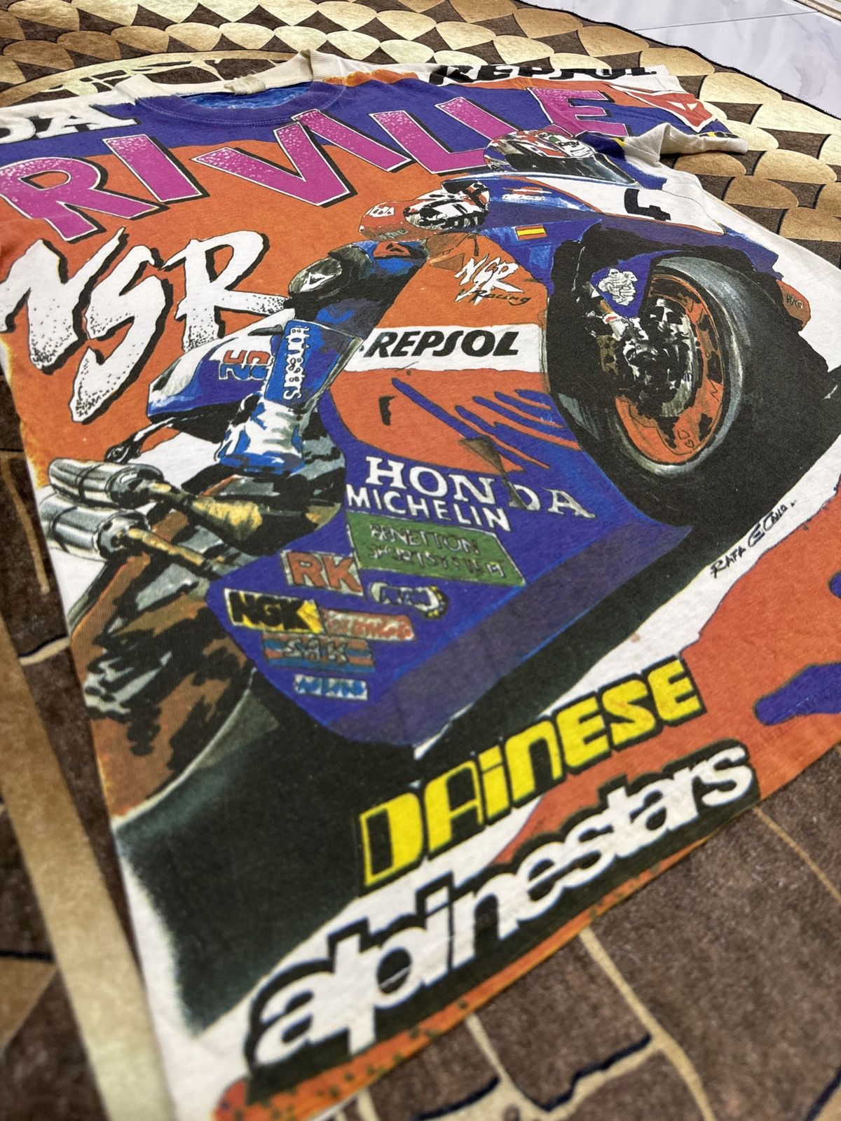 Vintage ‼️Rare Vintage Honda Alex Criville shirt 90s‼️ Size US XL / EU 56 / 4 - 10 Thumbnail