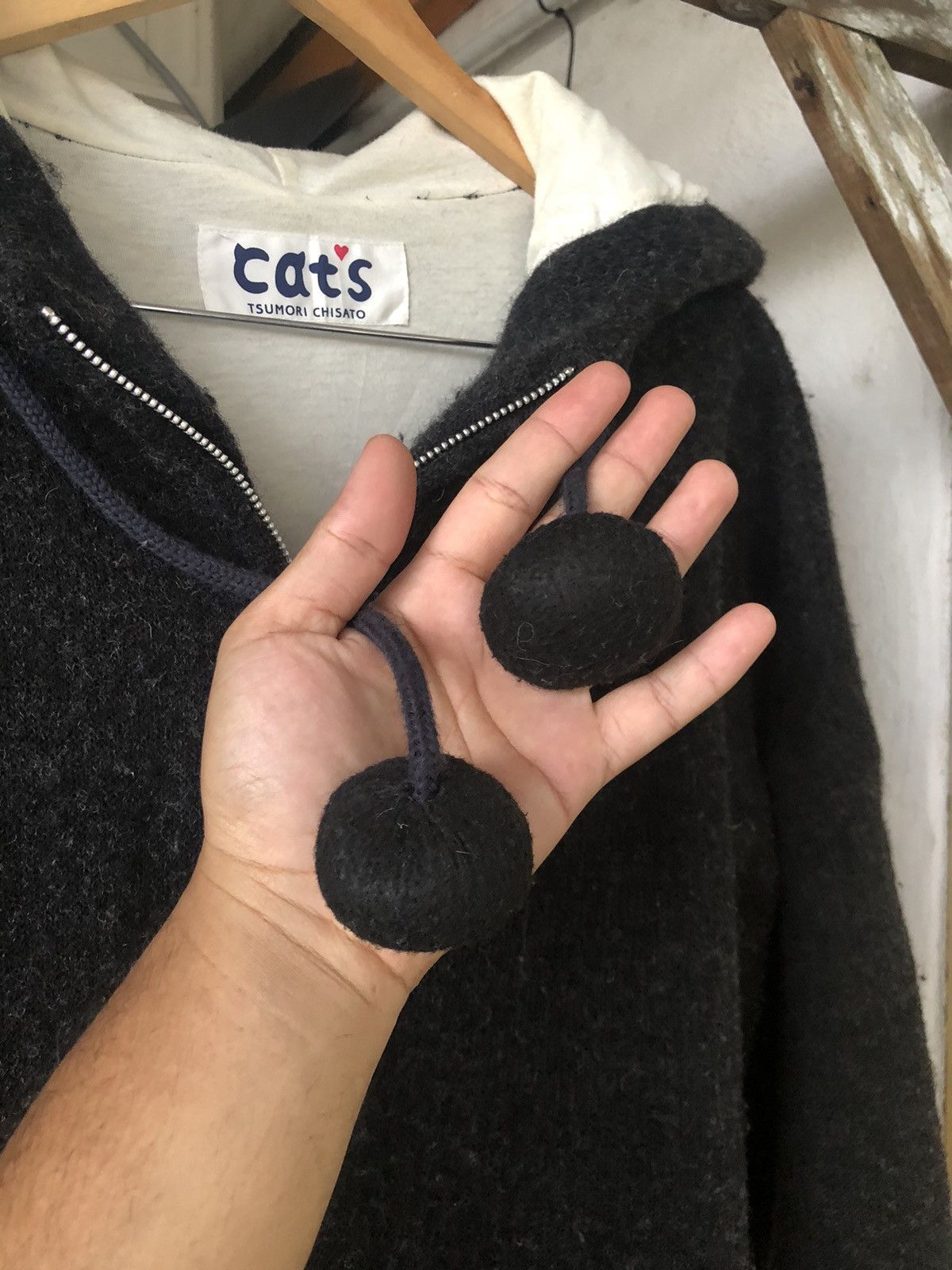 Issey Miyake Tumori Chisato by Issey Miyake Soft Wool Gothic Long Jacket Size L / US 10 / IT 46 - 13 Thumbnail