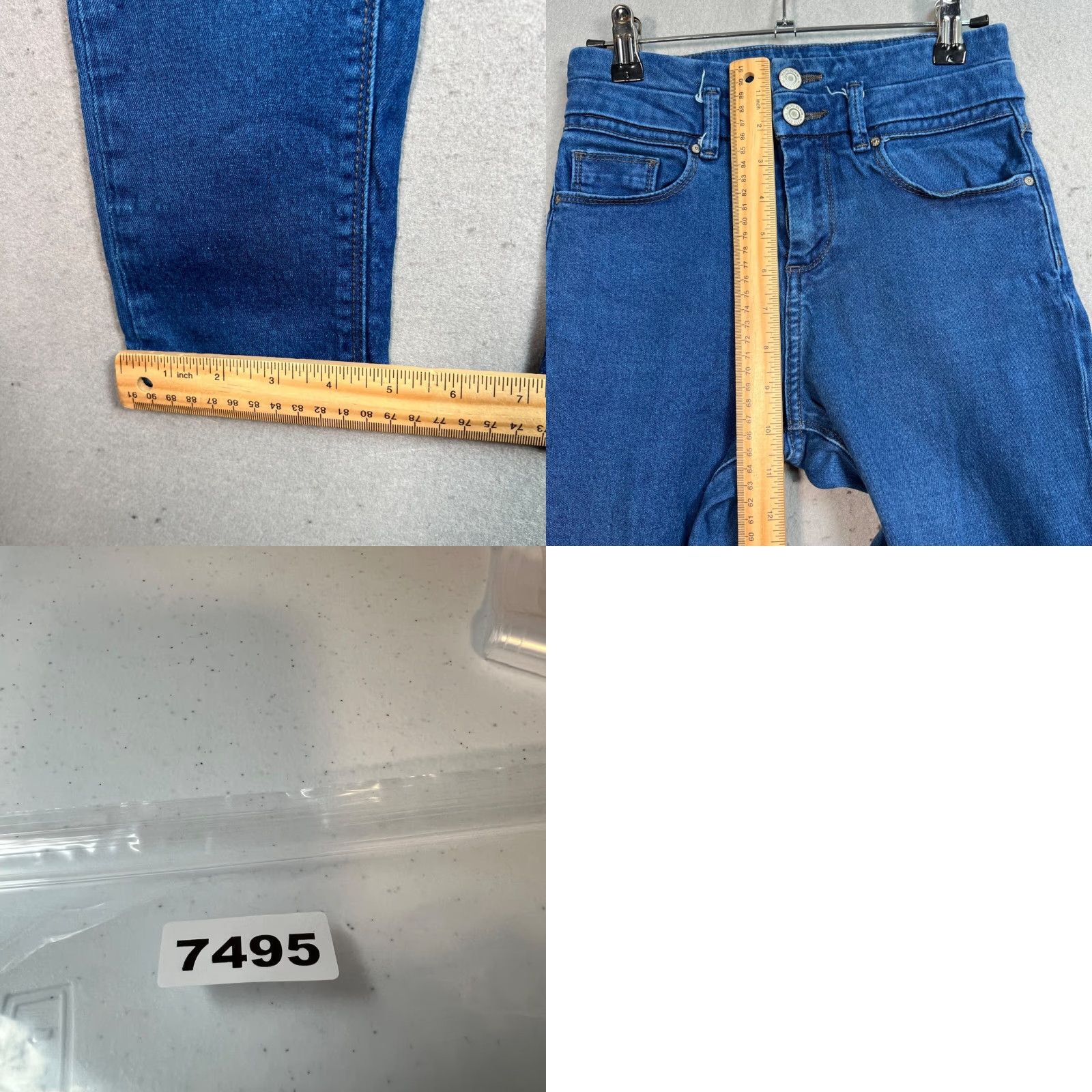 Topshop Topshop Moto Skinny Jeans Medium Wash Blue Size 25 Womens 27 in Inseam 25 x 30 Rise Mid Denim Cotton Jeans Size 42" / US 20 - 8 Thumbnail