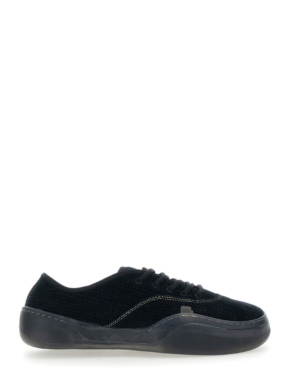 ERL 'Low Skate Mule' Black Low-Top Sneaker with Side Logo in Cotton Man Size US 9 / EU 42 - 1 Thumbnail