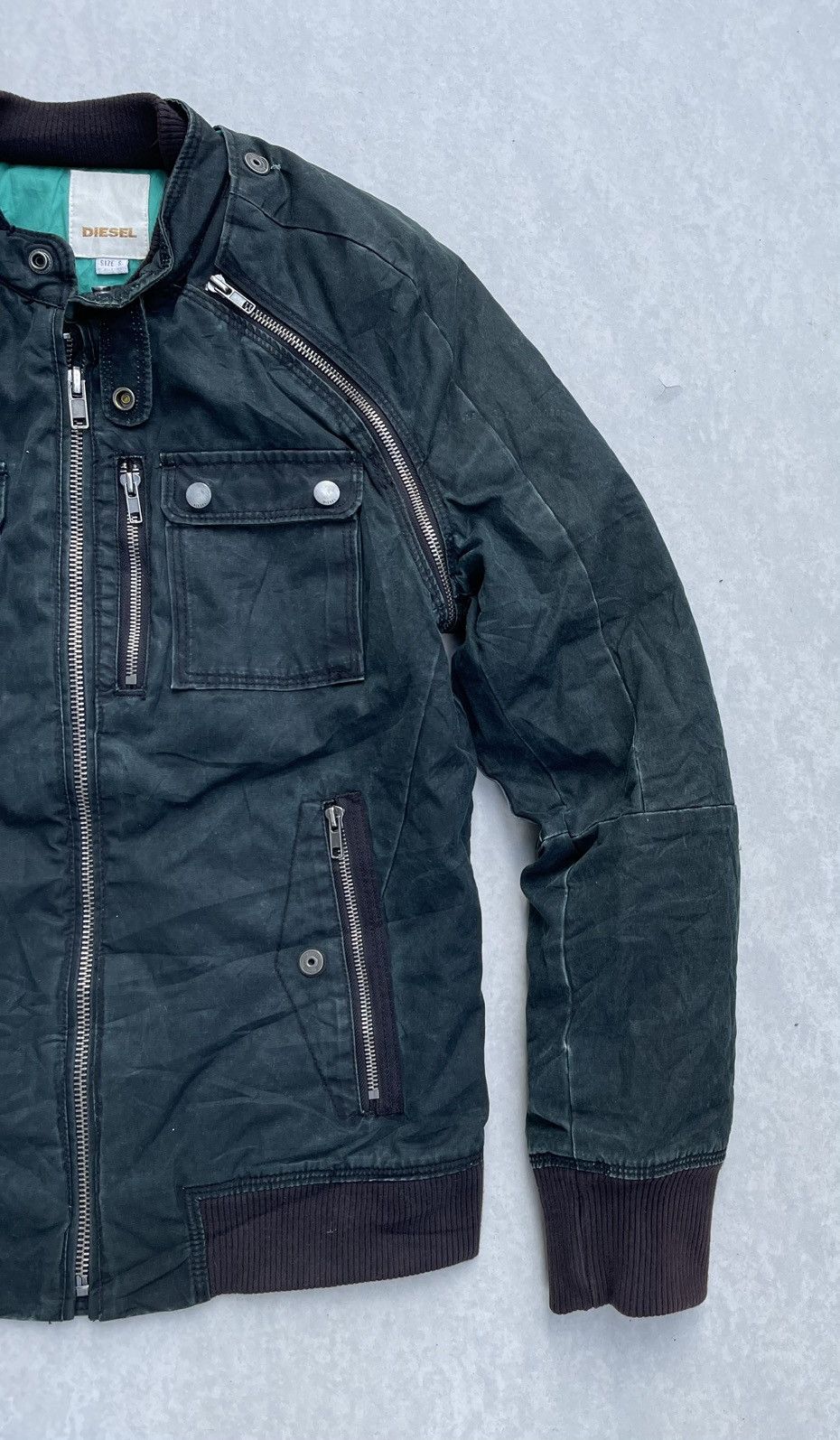 Diesel 🔥RARE🔥 DIESEL DETACHABLE SLEEVE RAIDER JACKET Size US S / EU 44-46 / 1 - 7 Thumbnail