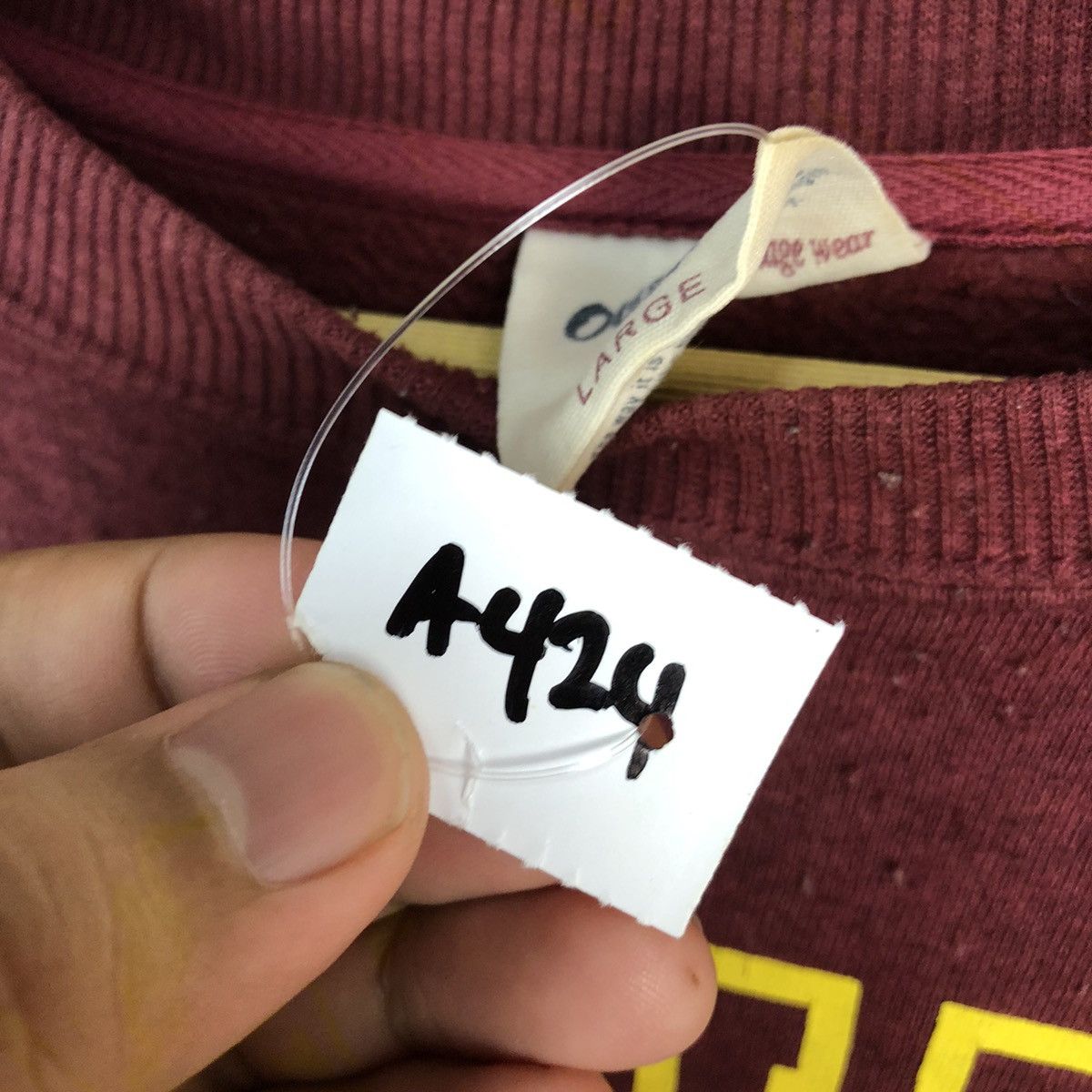 Japanese Brand × Vintage Oblo Design Maroon Sweatshirt #A424 Size US L / EU 52-54 / 3 - 12 Thumbnail