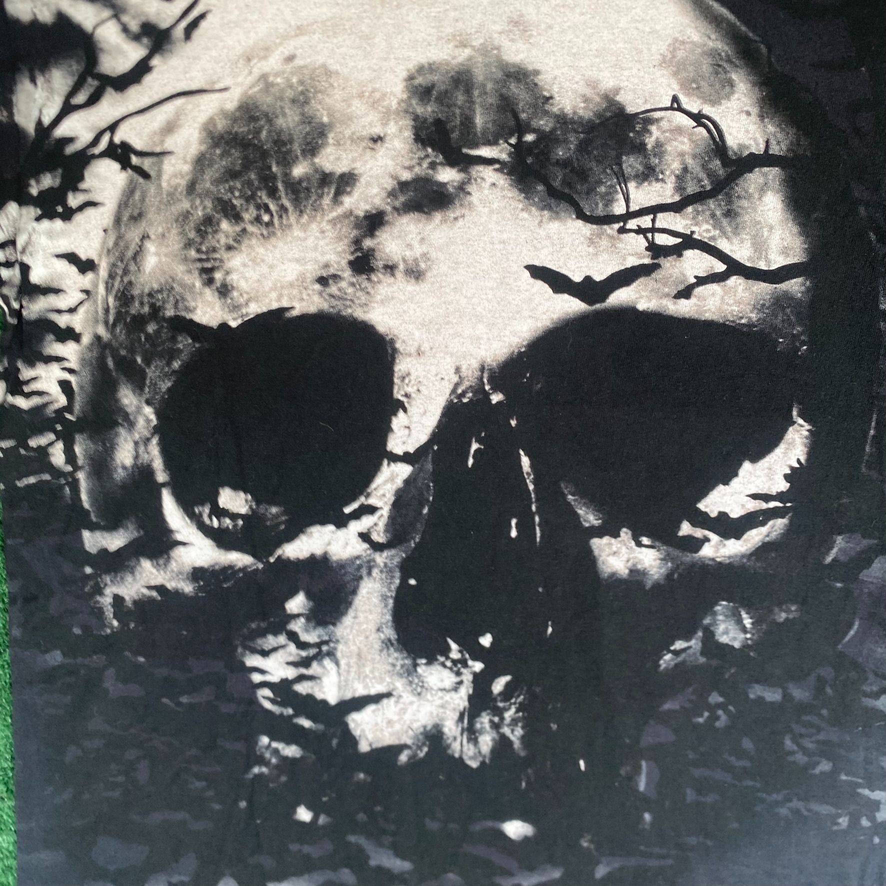 Vintage Vintage Y2K Skull AOP Shirt All Over Print Goth Halloween Te Size US M / EU 48-50 / 2 - 3 Thumbnail