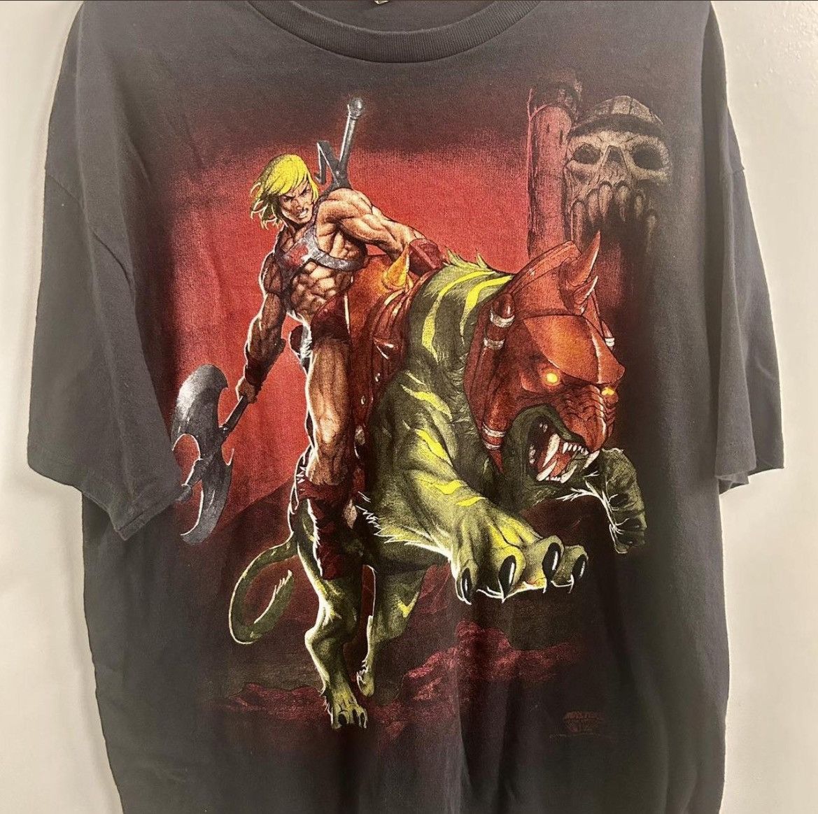 Delta MEGA RARE Vintage Y2K Masters Of the Universe He-Man Shirt Size US XL / EU 56 / 4 - 1 Thumbnail