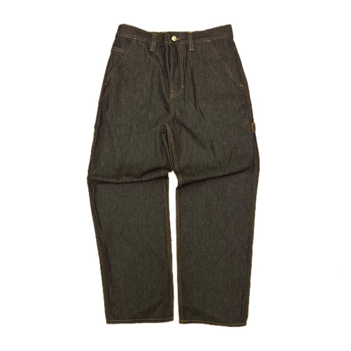 Stussy Stussy Double Knee Blue Raw Denim Pants Size US 30 / EU 46 - 1 Thumbnail