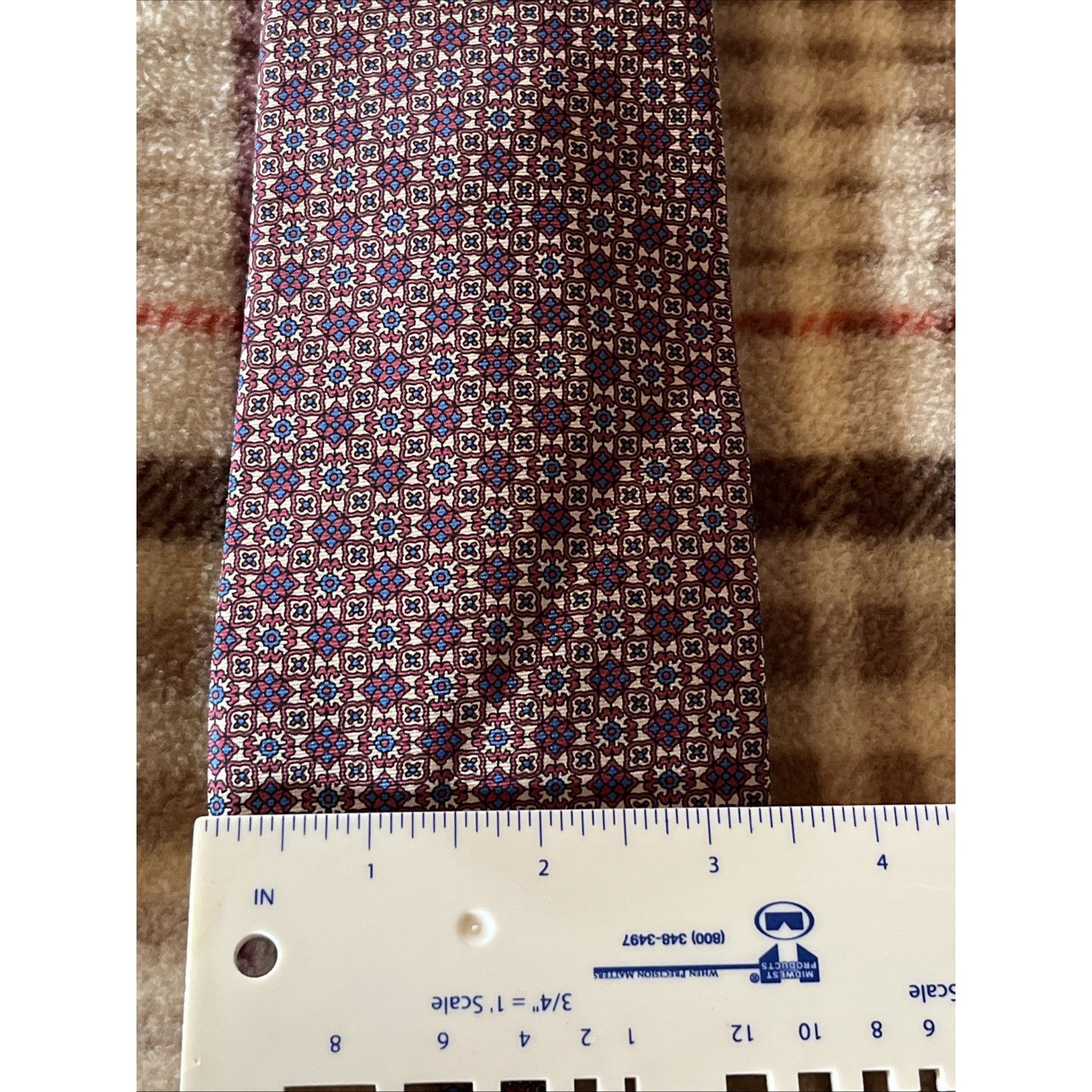 Windsor Smith Windsor Shirt Company Vintage Men’s Necktie 100% Silk Tie Size ONE SIZE - 5 Thumbnail
