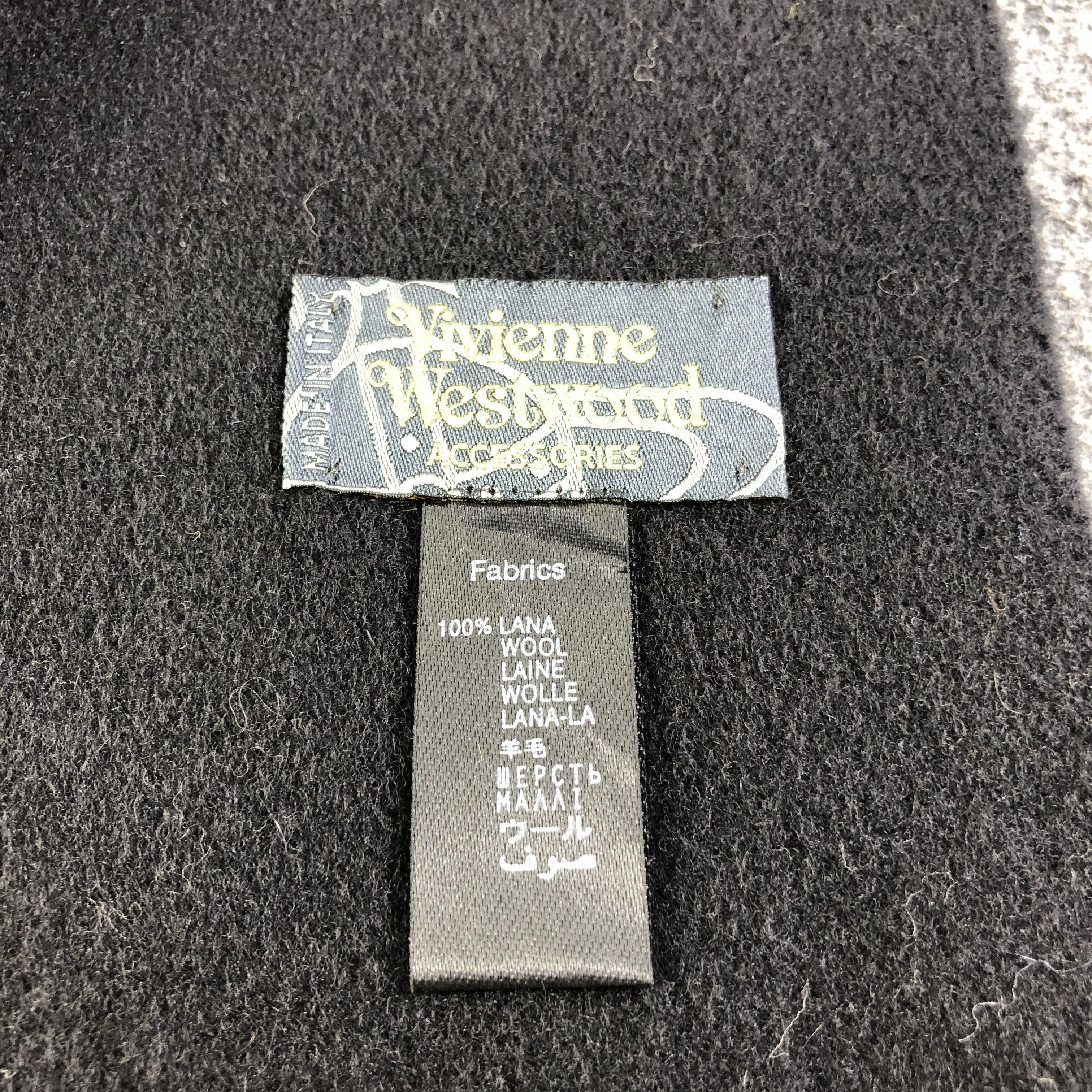 Vivienne Westwood Vivienne Westwood Plain Wool Scarf Muffler V2693 Size ONE SIZE - 6 Thumbnail