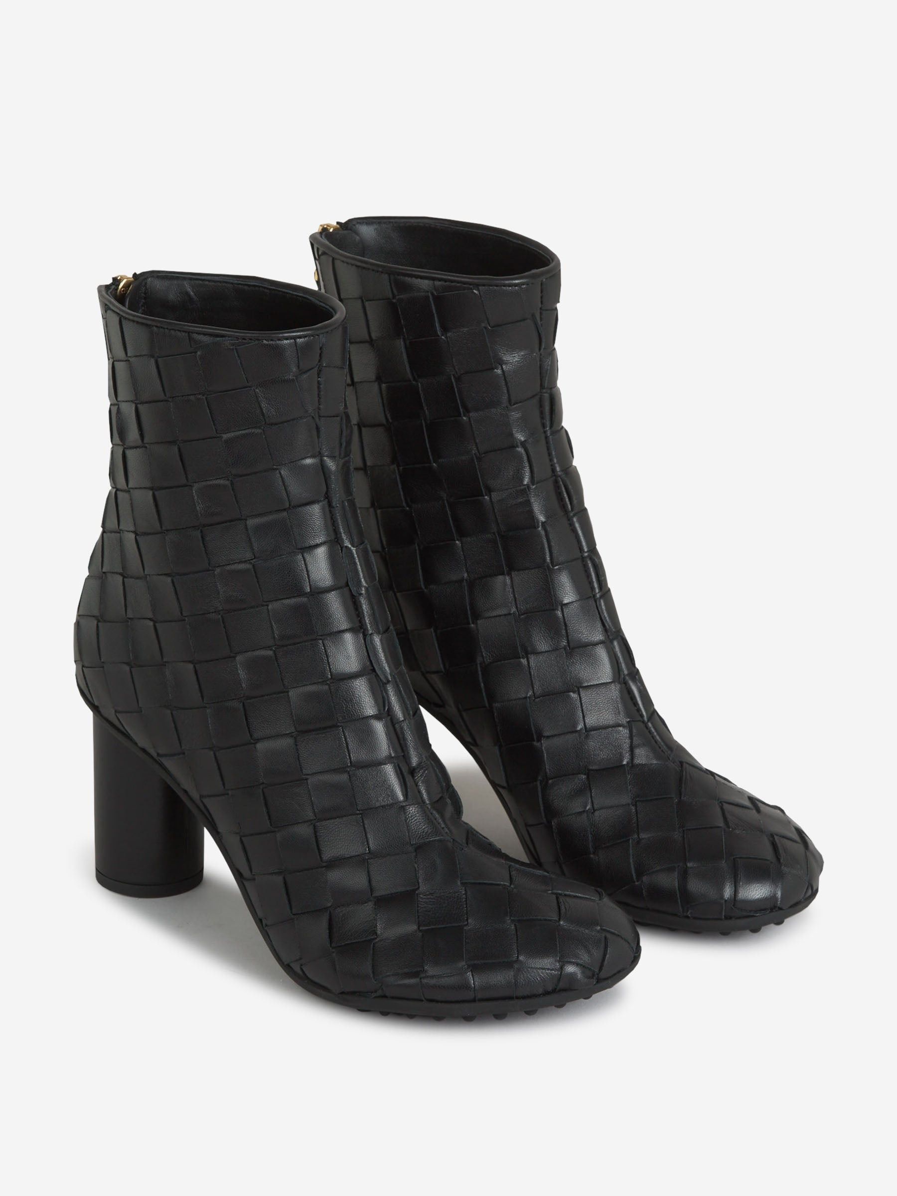 Bottega Veneta o1s22i1n0425 Leather Ankle Boots in Black Size US 6 / IT 36 - 2 Thumbnail