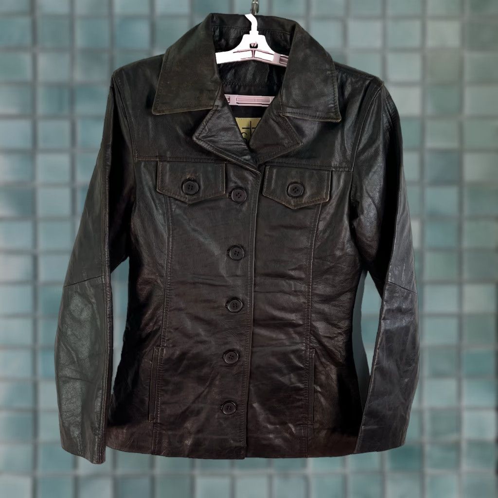 Vintage STS Ranch Wear Tell Texas Selah 100% Leather Jacket Womens XS Brown Jacket Womens XS Brown Western Classic Pockets Collared Vintage No (adjusted) Size XS / US 0-2 / IT 36-38 - 1 Thumbnail