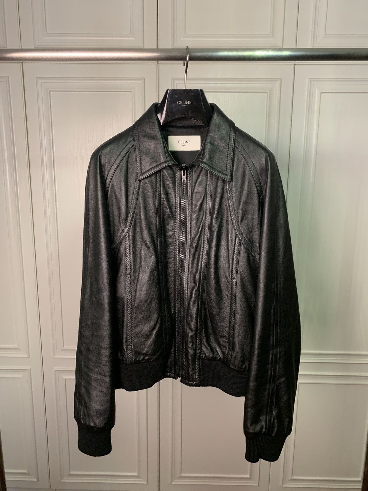 Celine Celine 2023SS Reglan Sleeves Lambskin Blouson Size US M / EU 48-50 / 2 - 1 Thumbnail