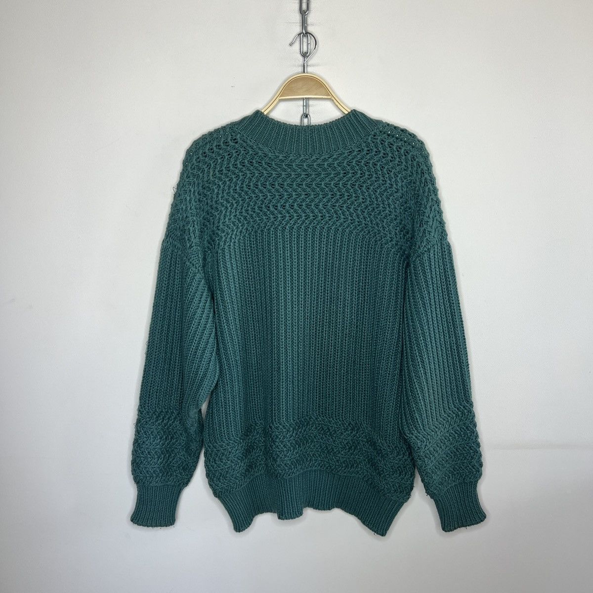 Jil Sander Jil Sander by Raf Simons 00s Raglan Ribbed Knit Sweater Size US L / EU 52-54 / 3 - 8 Thumbnail
