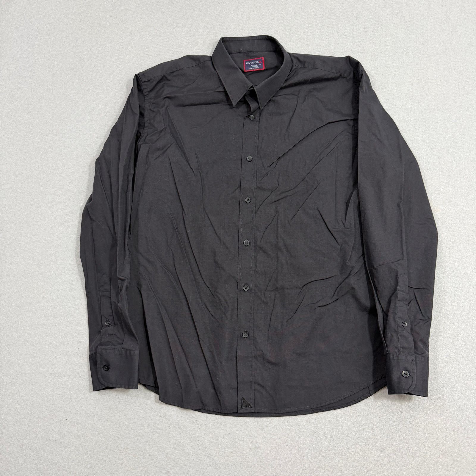 UNTUCKit Untuckit Shirt Mens Extra Large Black Button Up Long Sleeve Size US XL / EU 56 / 4 - 1 Thumbnail