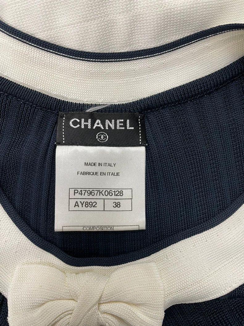 Chanel chanel Knitted dress with bow Size XS / US 0-2 / IT 36-38 - 4 Thumbnail