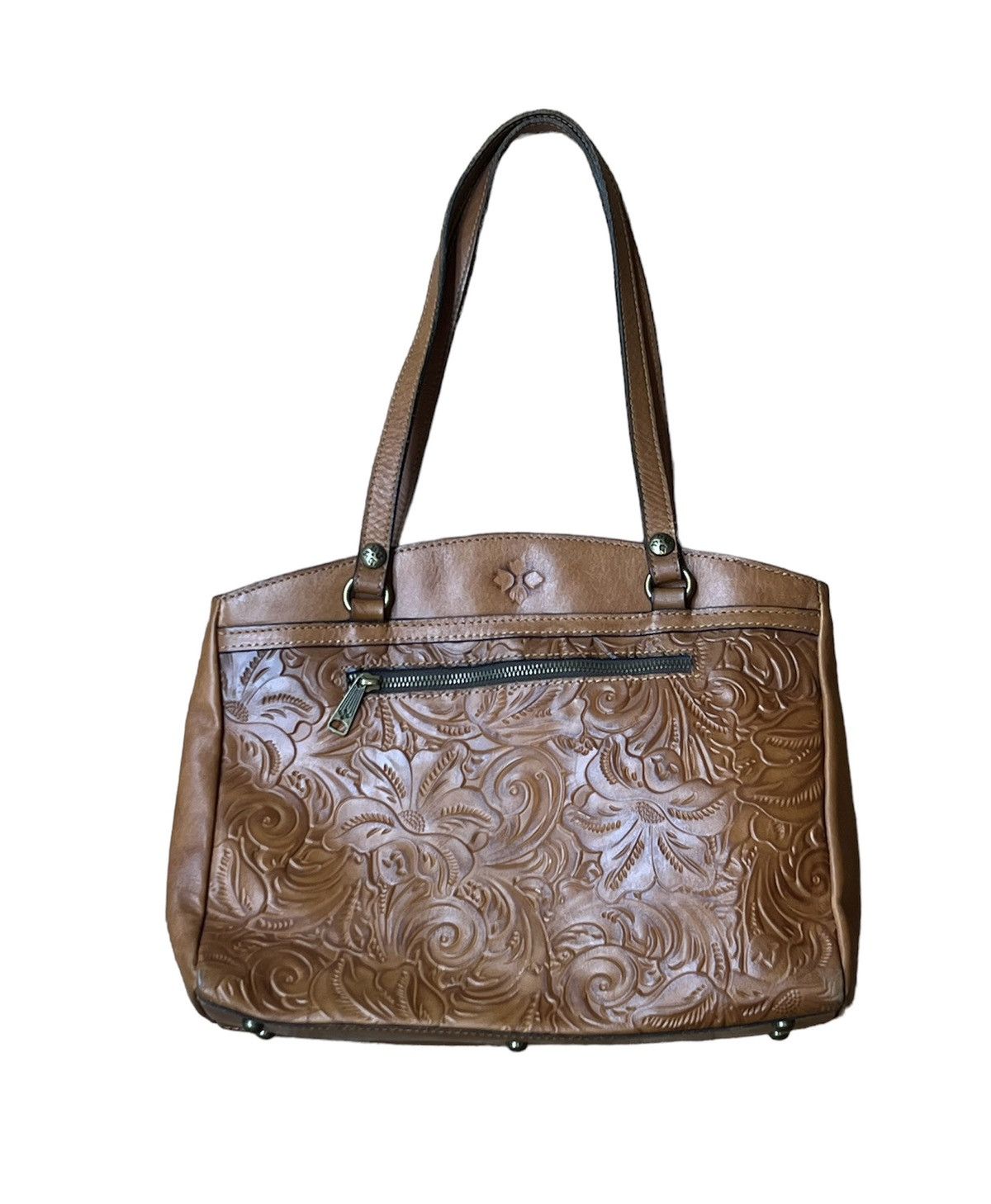 Patricia Nash Tooled Floral Florence Leather Tote P53207
