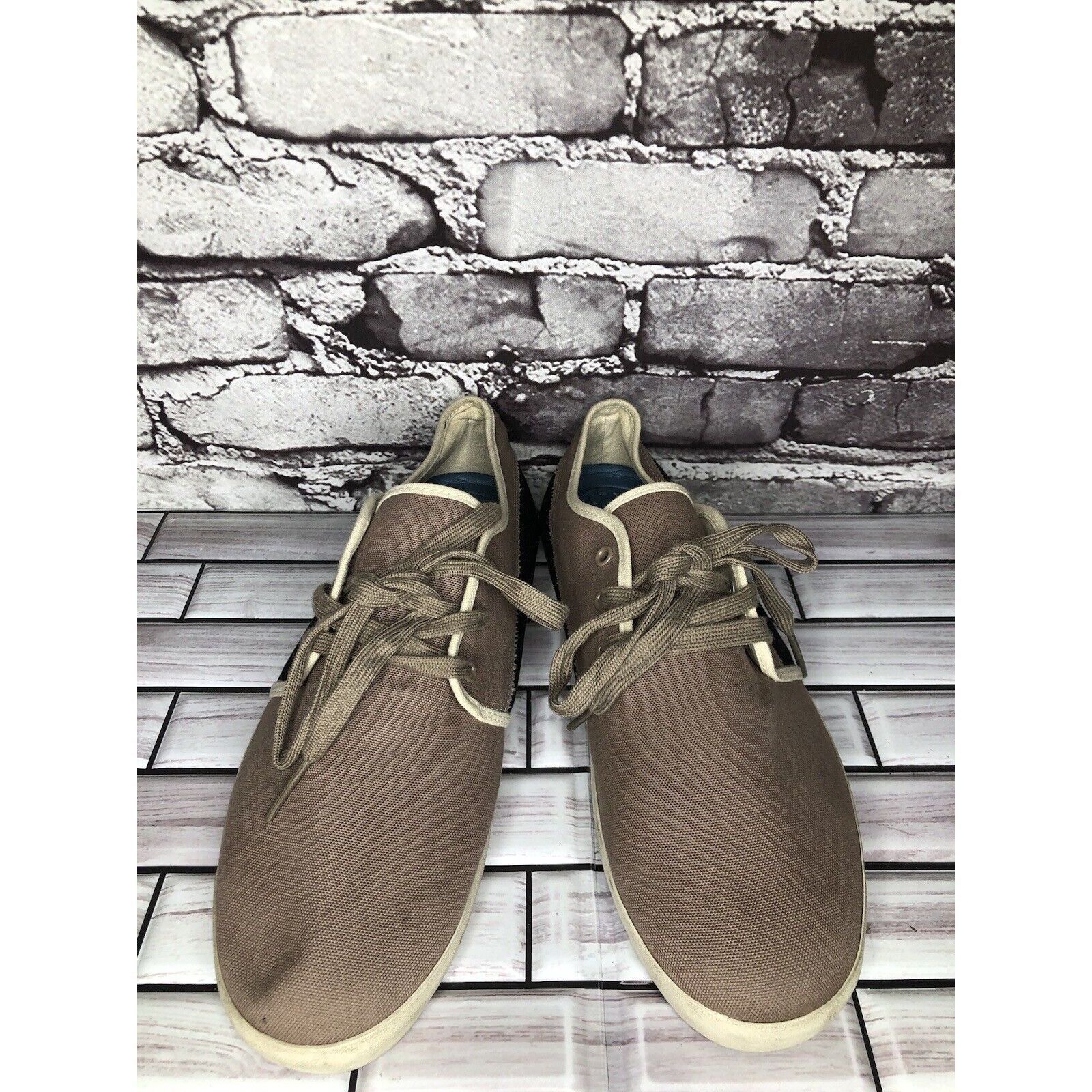 REEF REEF RF-003002 SEA CAPTAIN Gray Canvas Fabric Lace Up Casual Size US 10 / EU 43 - 15 Thumbnail