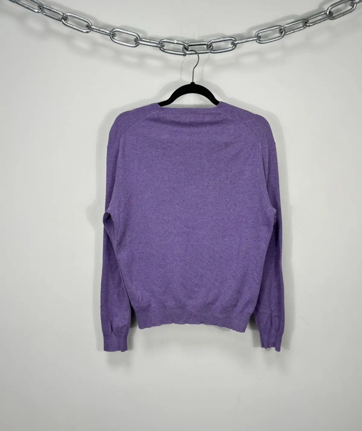 Polo Ralph Lauren × Ralph Lauren × Vintage Vintage Polo Ralph Lauren Men’s Pima Cotton V-Neck Sweater Size US S / EU 44-46 / 1 - 11 Thumbnail