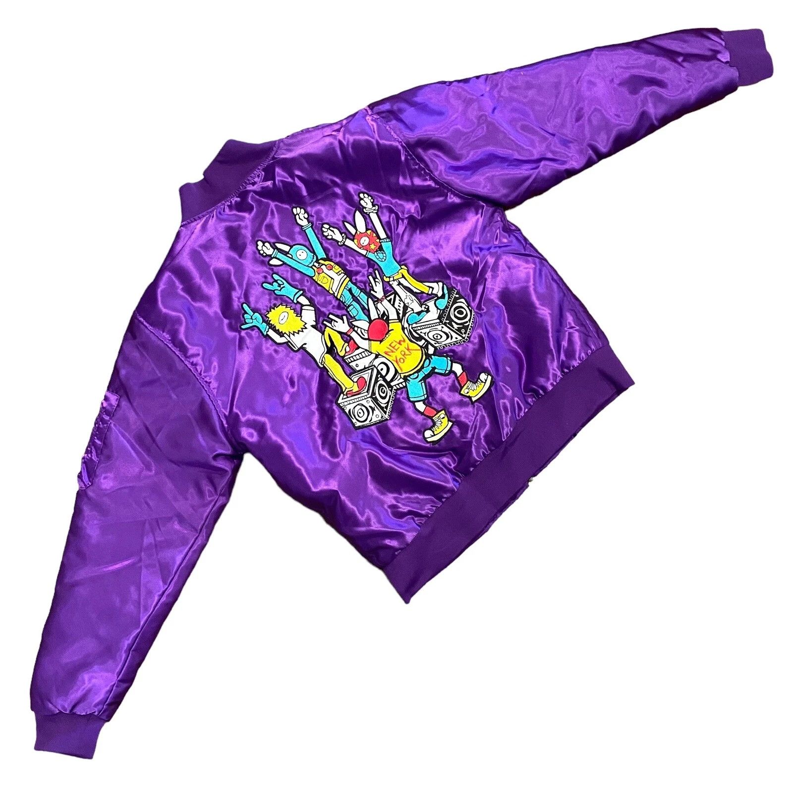 Kodone Kodone Purple Satin Jacket Embroidered Medium Size US M / EU 48-50 / 2 - 4 Thumbnail