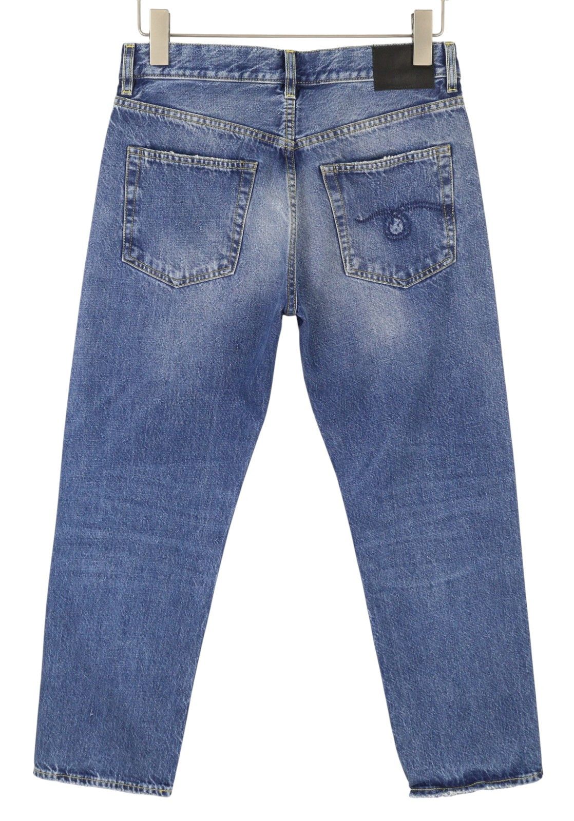 R13 ROMEO 26 Hutton Blue Faded Zip Fly Jeans 87172 Size 26" / US 2 / IT 38 - 4 Thumbnail