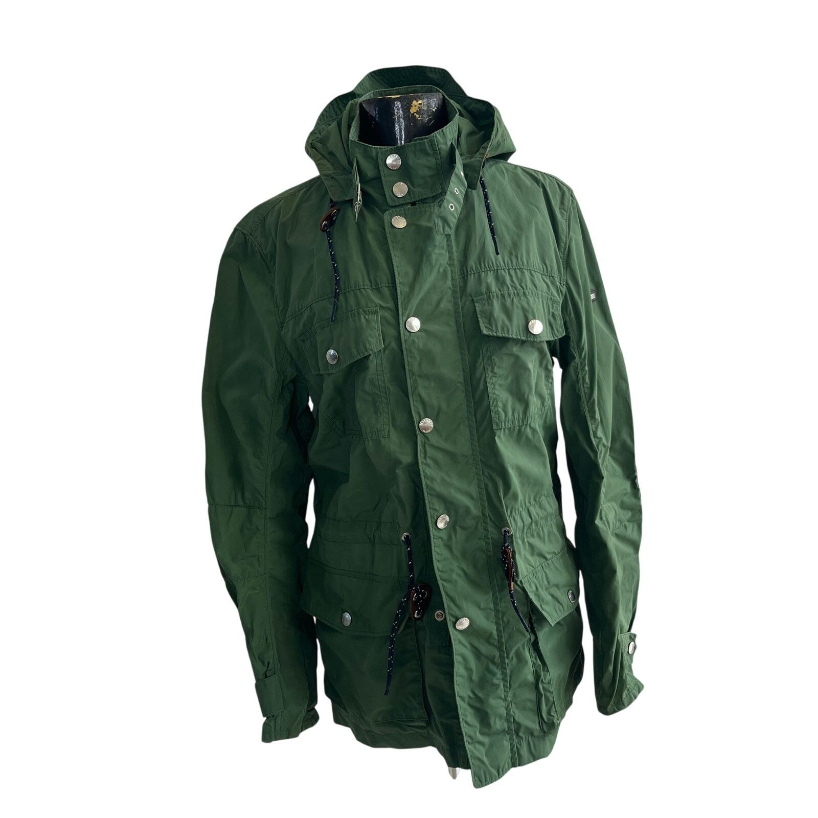 Hackett Hackett London Anorak Windbreaker Hooded Rain Jacket Olive S Size US S / EU 44-46 / 1 - 1 Thumbnail