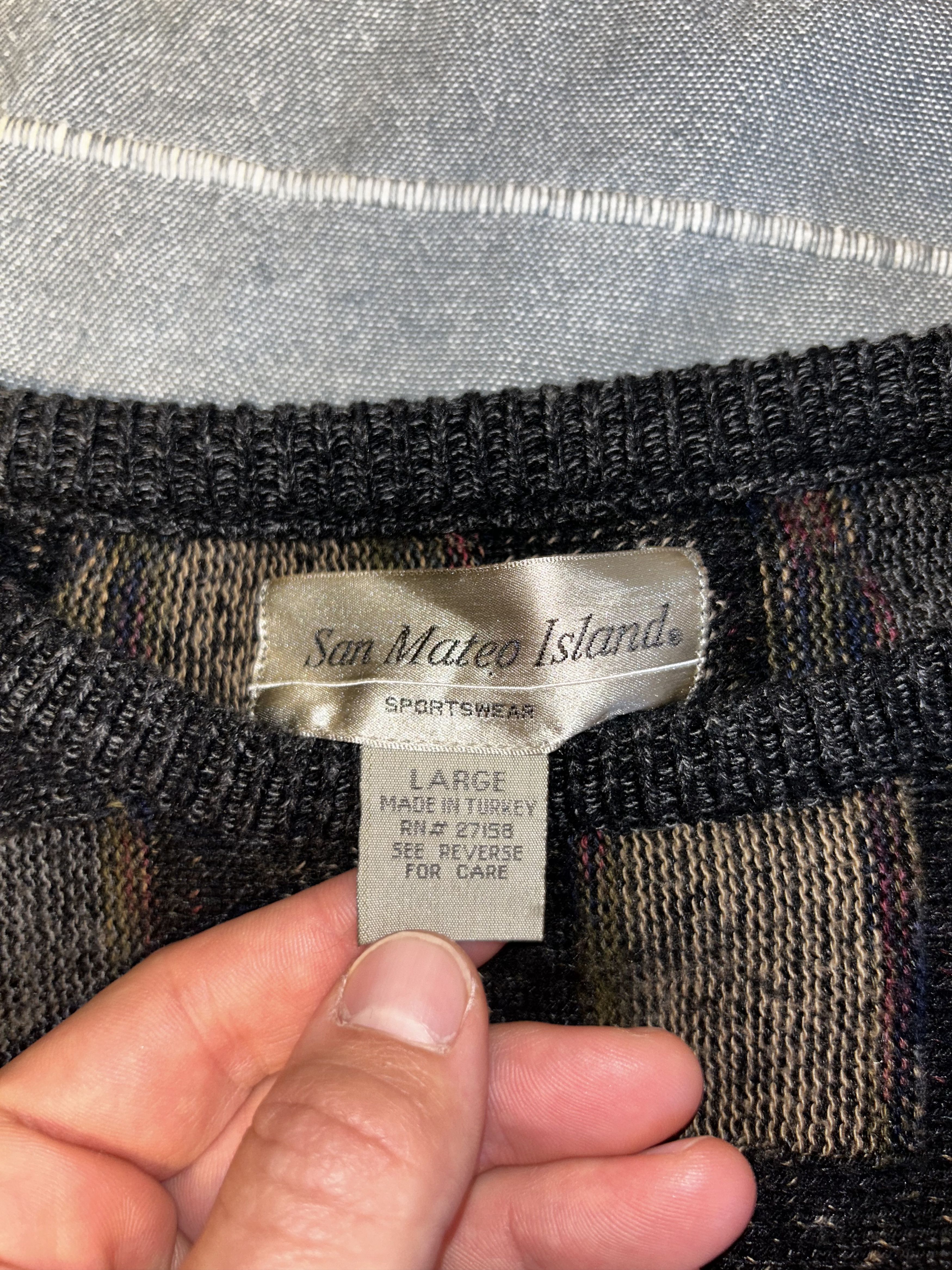Vintage Vintage 90's Knit Sweater Size US L / EU 52-54 / 3 - 4 Thumbnail