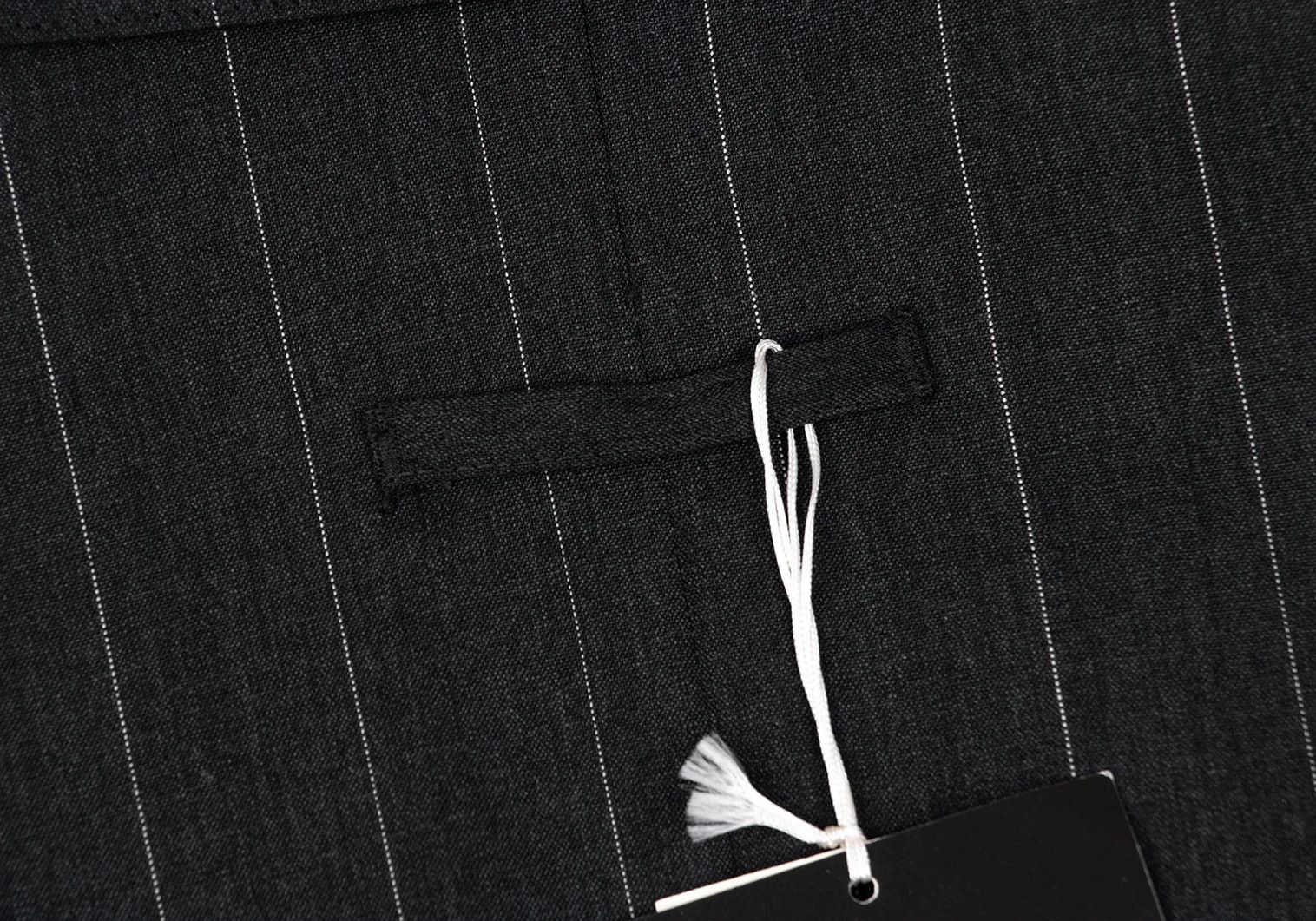 Jean Paul Gaultier Wool Stripe 3-Button Jacket in Gray, Size 48 Size US M / EU 48-50 / 2 - 14 Thumbnail