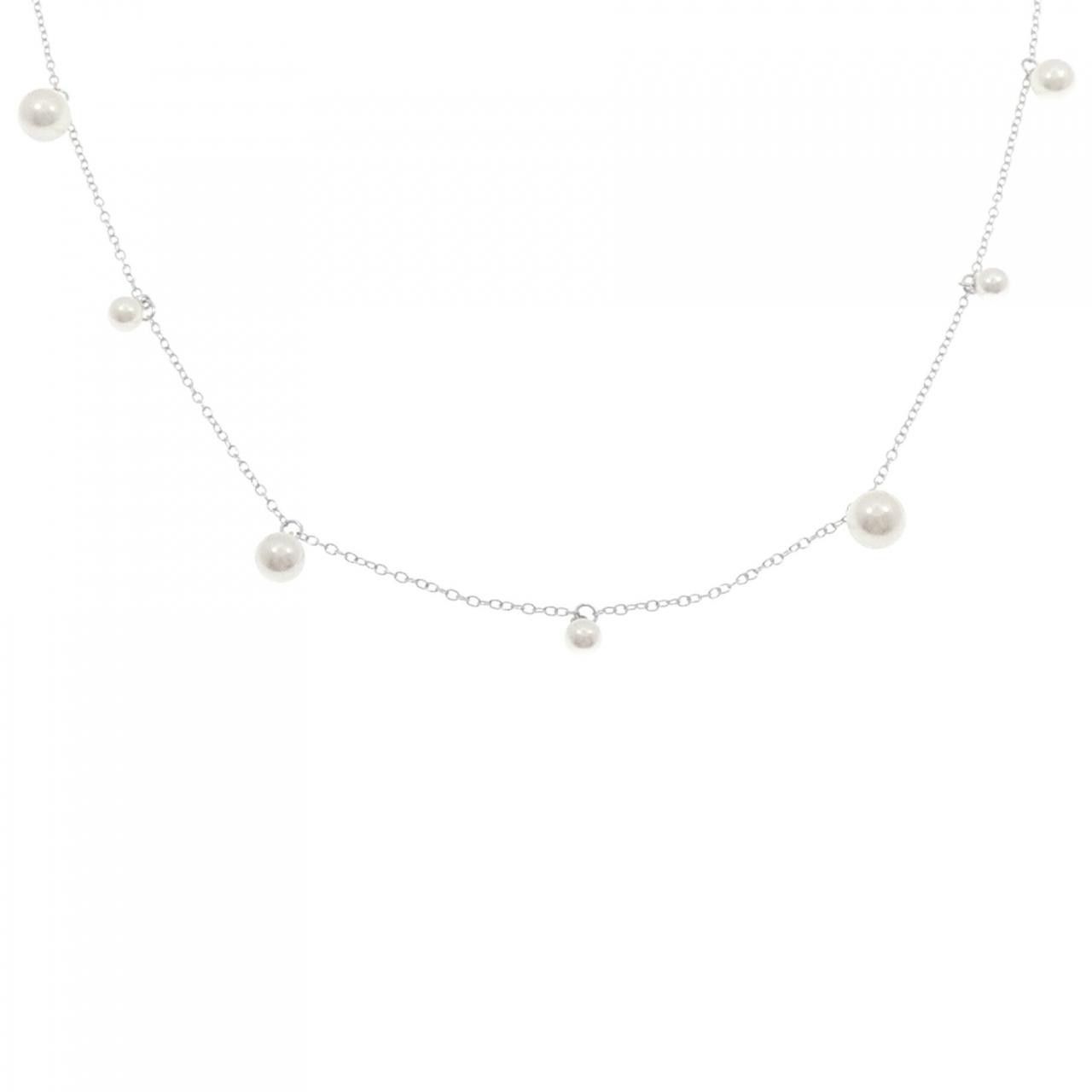 Mikimoto Mikimoto Mikimoto Akoya Pearl Au750 White Gold Necklace Calfskin Necklace DUTY FREE for USA Size ONE SIZE - 1 Thumbnail