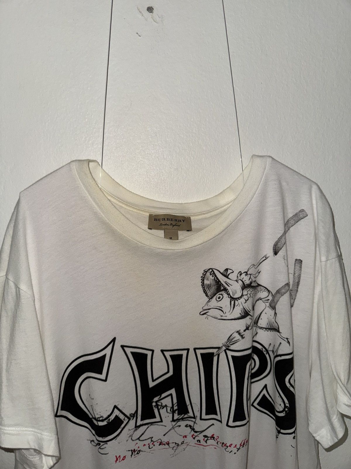 Burberry Fish & Chips Tee Size US M / EU 48-50 / 2 - 7 Thumbnail