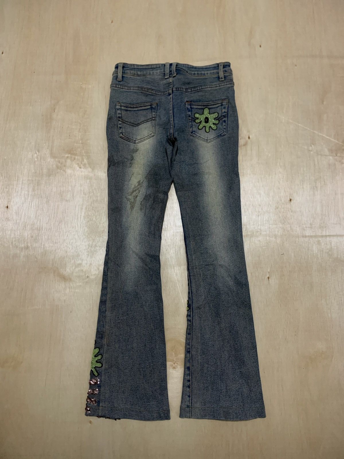 20471120 × Japanese Brand × Vintage Vintage Flare Gothic Jeans Bootcut Size 28" / US 6 / IT 42 - 3 Thumbnail