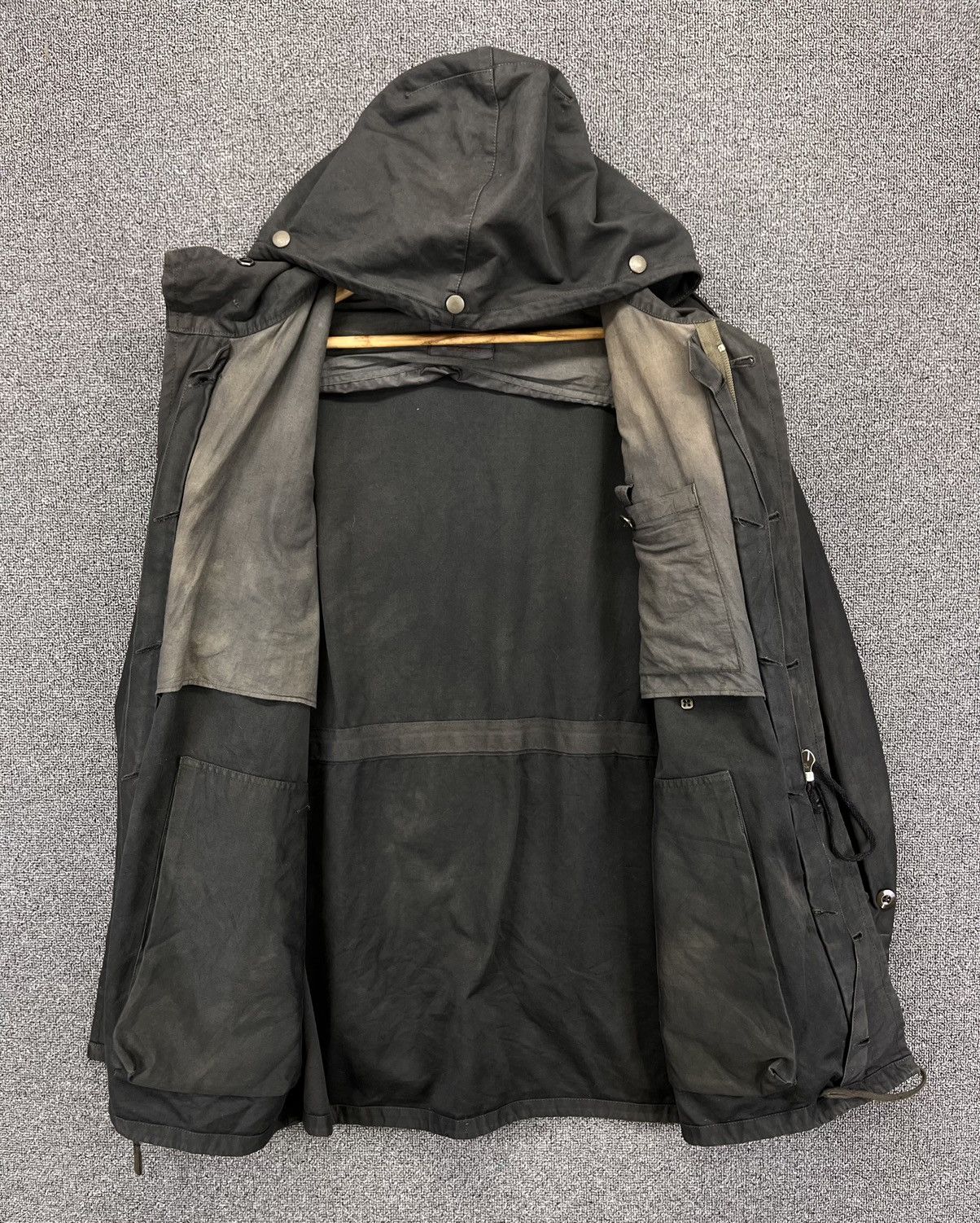Vintage Vintage 90s Humme GMBH Military Army Hooded Jacket Size US L / EU 52-54 / 3 - 11 Thumbnail