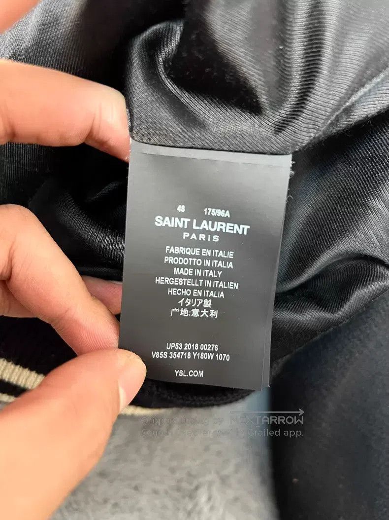 Saint Laurent Paris Saint Laurent Paris Black and White Sheep Leather Patch Wo Size US M / EU 48-50 / 2 - 8 Thumbnail