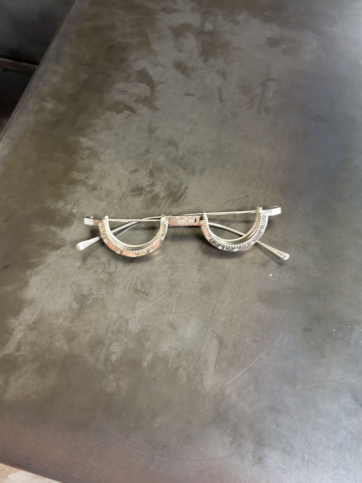 American Optical Antique Trial Frame 1900s Optical Instrument Silver Lense Size ONE SIZE - 16 Thumbnail