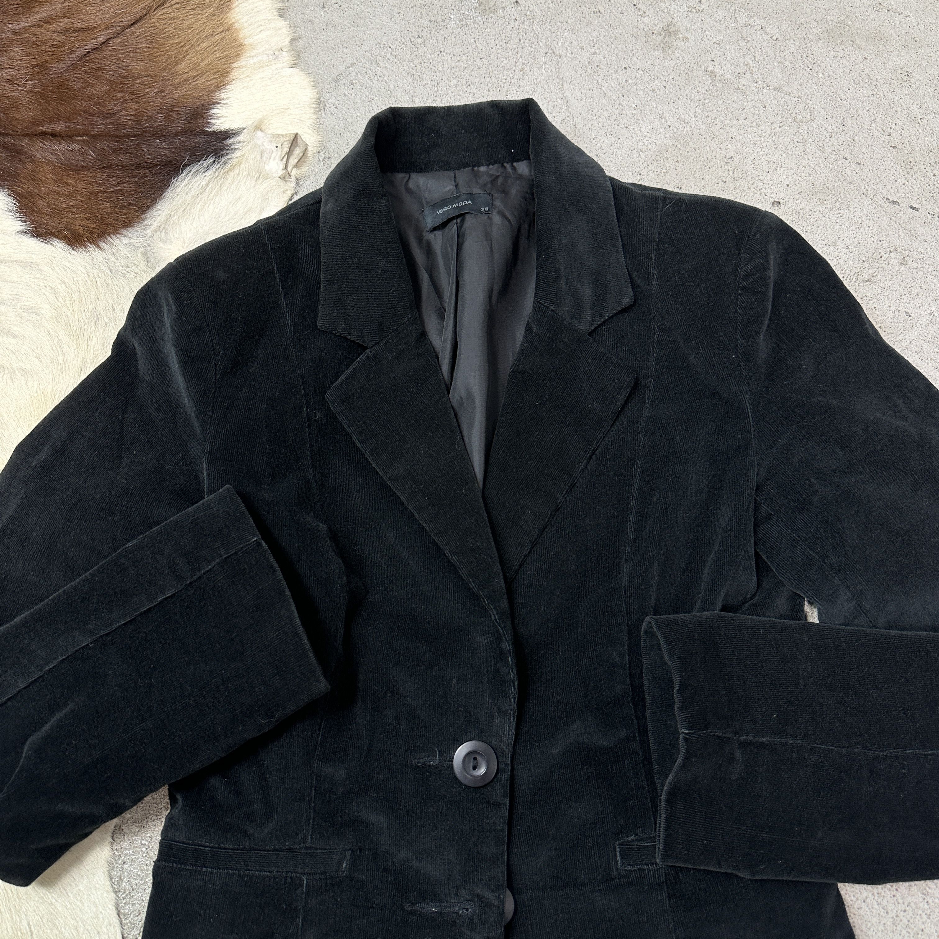 Vintage Vintage Avant Garde Grunge Opium Velvet Fitted Blazer Y2K Size M / US 6-8 / IT 42-44 - 7 Thumbnail