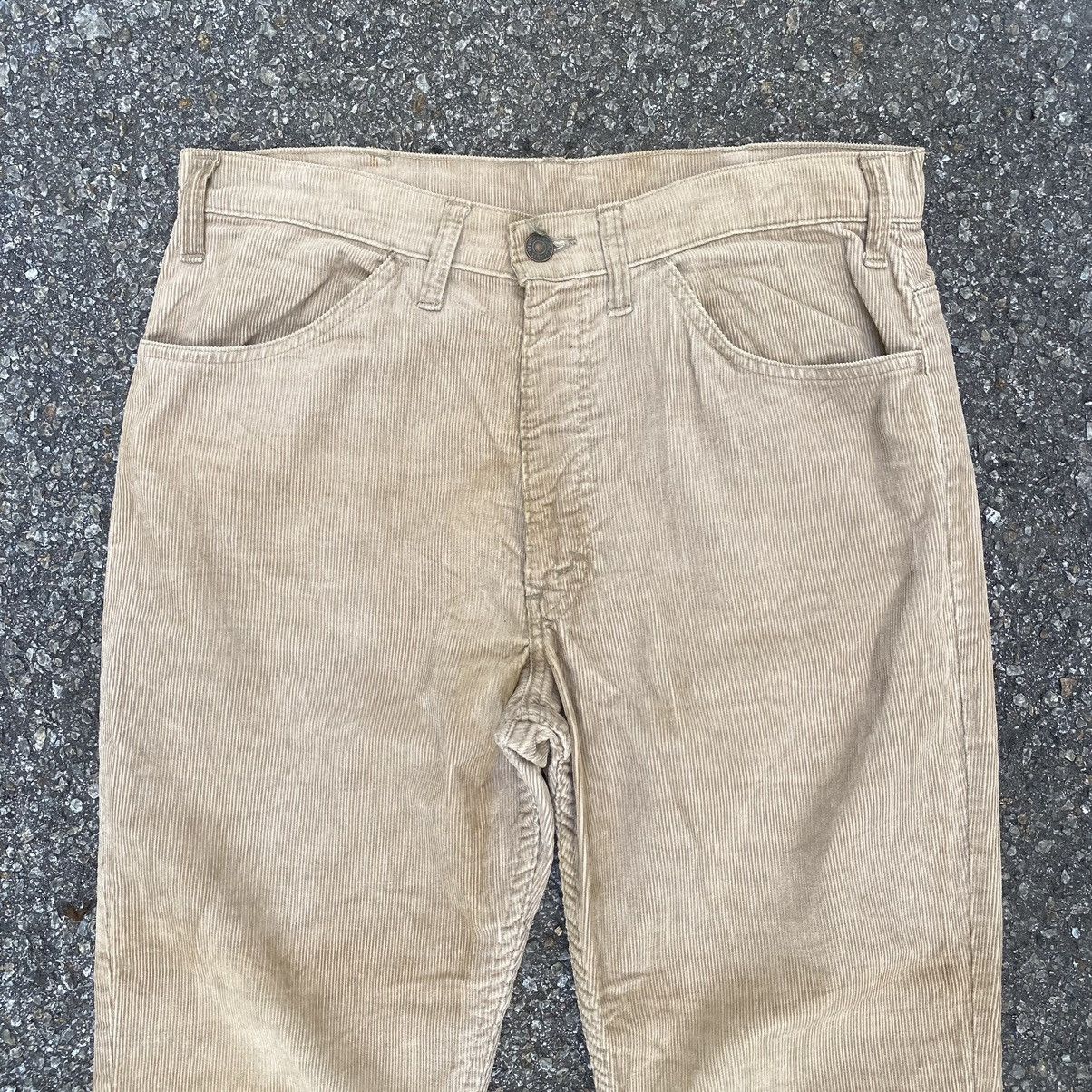 Levi's Vintage Levis 70s Button #3 Corduroy Flare Bootcut Talon 42 Size US 33 - 3 Thumbnail