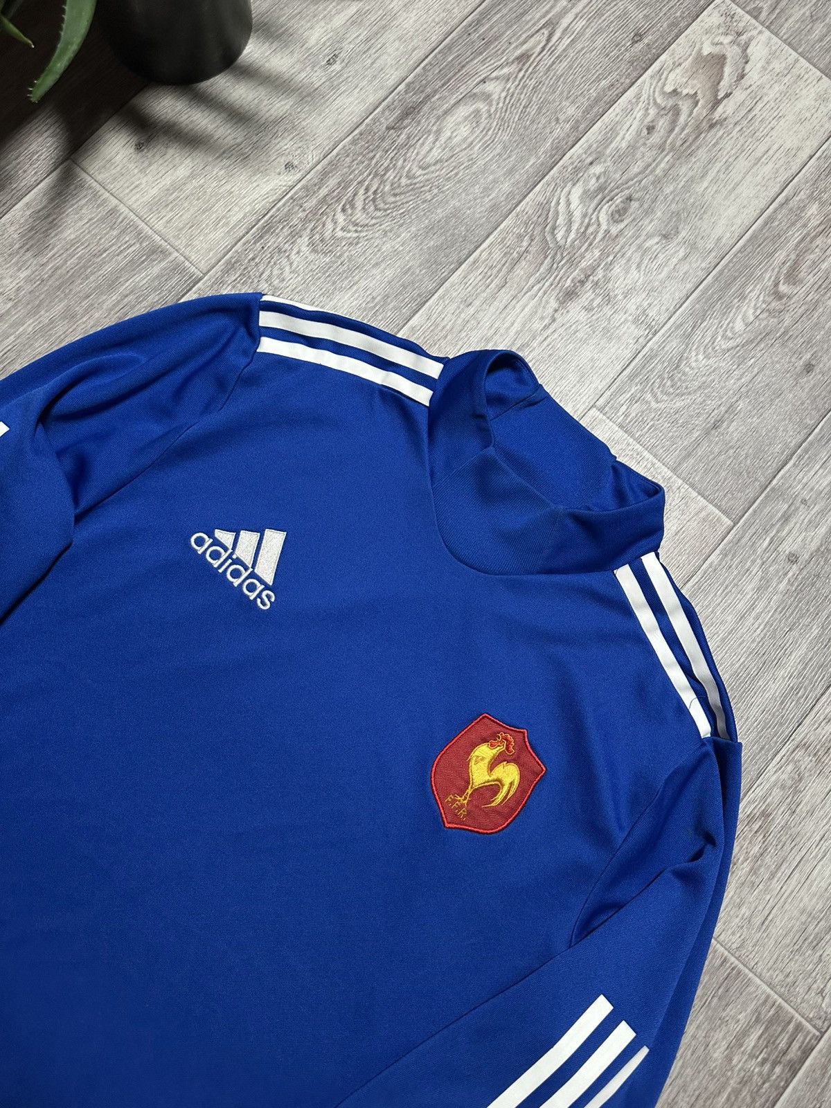 Adidas Adidas France Rugby Tech Training Sweatshirt 2014-2015 Size US M / EU 48-50 / 2 - 2 Thumbnail