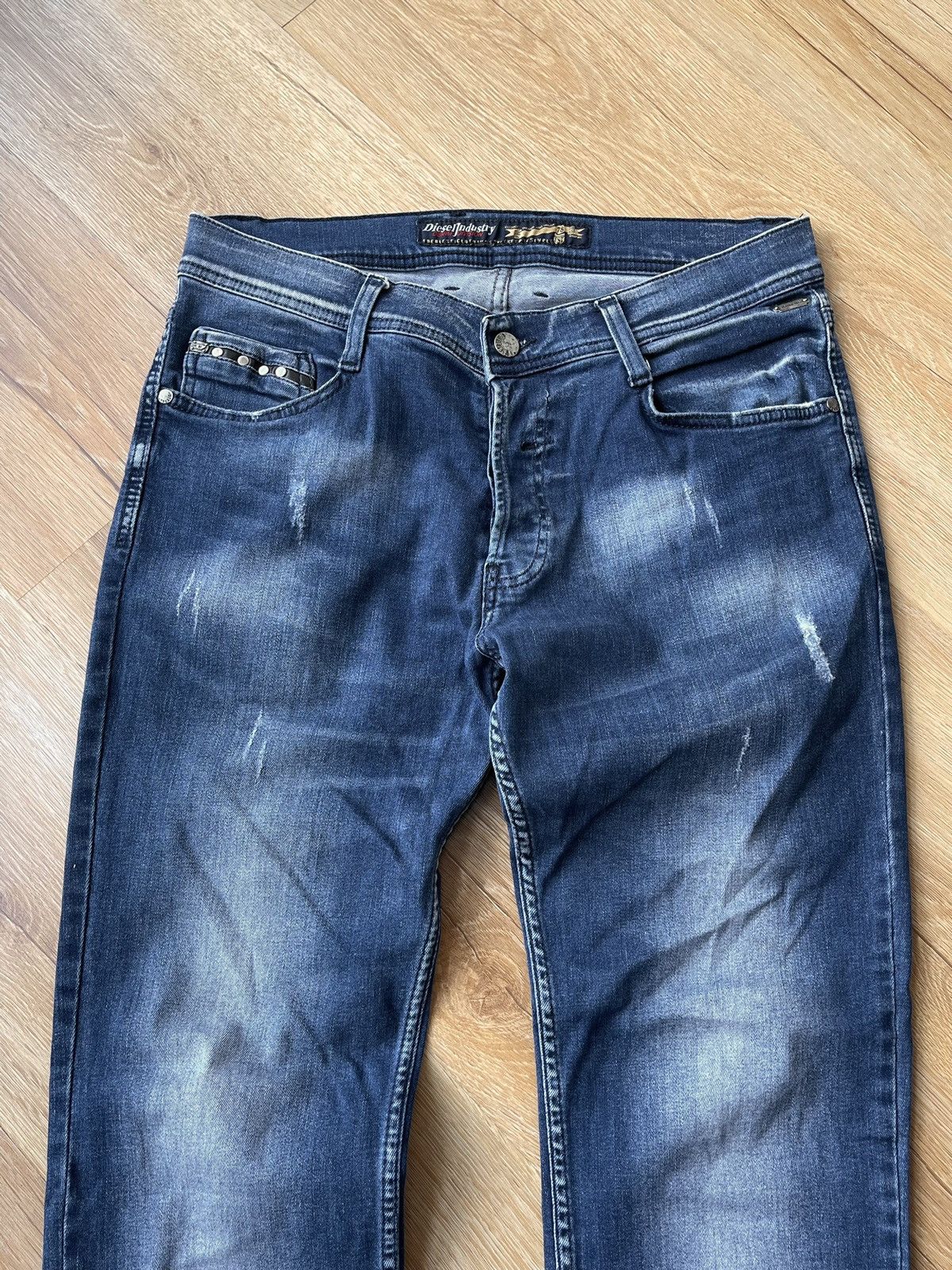Diesel Vintage Diesel Distressed Studded Denim Jeans Size US 32 / EU 48 - 12 Thumbnail