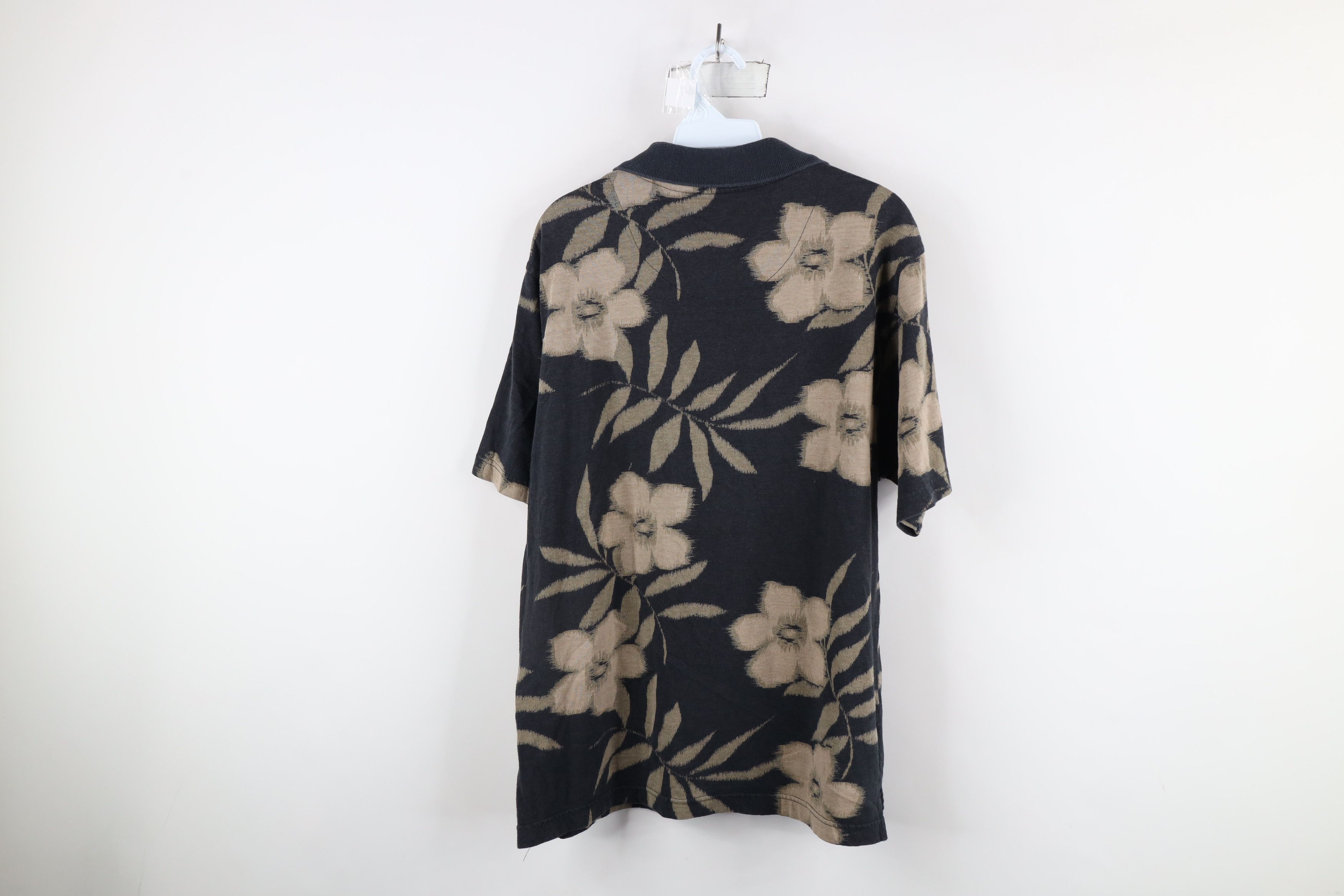 Vintage Vintage 90s Streetwear Abstract Flower Collared Polo Shirt Size US M / EU 48-50 / 2 - 7 Thumbnail