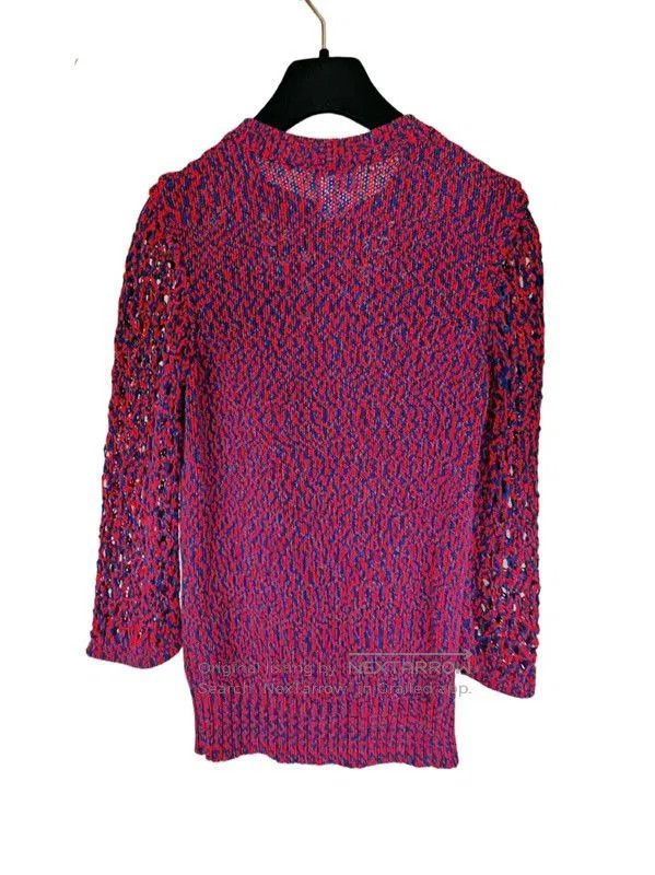 Chanel Chanel Multicolor Cotton Crew Neck Sweater . Size S / US 4 / IT 40 - 2 Thumbnail