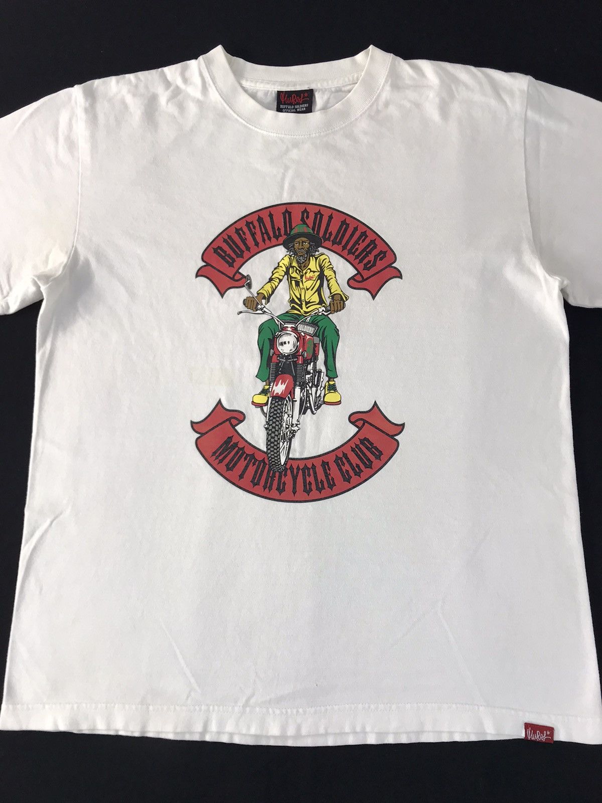 Japanese Brand Hype Mural JP Buffaloo Soldies Moto Club Printed Tee Size US M / EU 48-50 / 2 - 3 Thumbnail