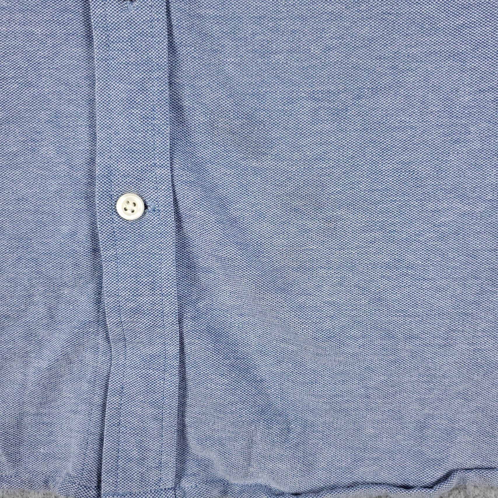 Tommy Hilfiger VINTAGE Tommy Hilfiger Shirt Mens XL Blue Button-Up Casual Long Sleeve - Cotton, Solid, Preppy, Classic Menswear Size US XL / EU 56 / 4 - 3 Thumbnail