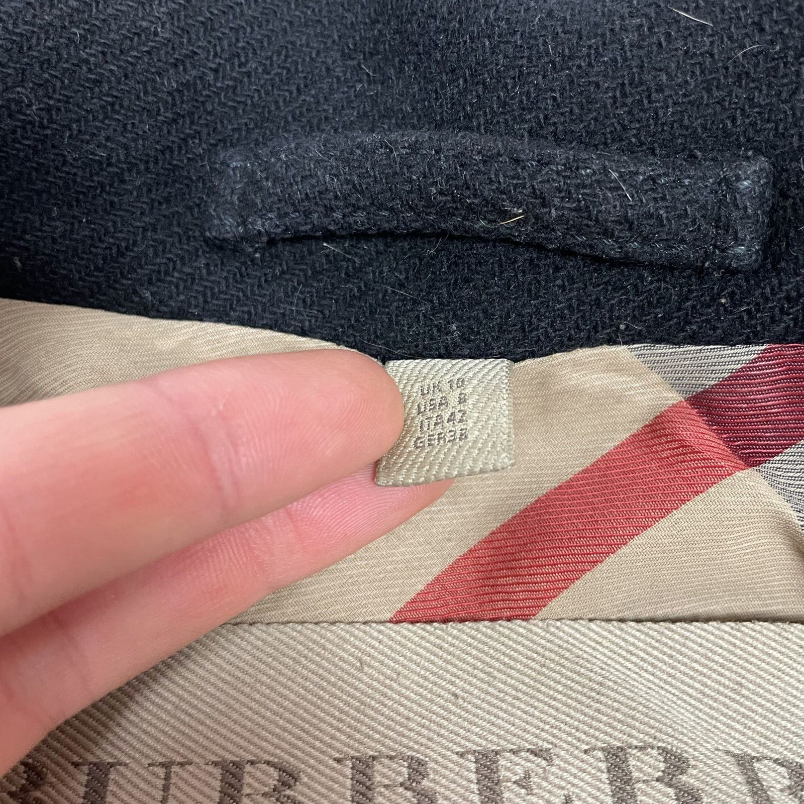 Burberry Burberry Brit Women's Black Cashmere Wool Belted Coat 8 Size M / US 6-8 / IT 42-44 - 10 Thumbnail